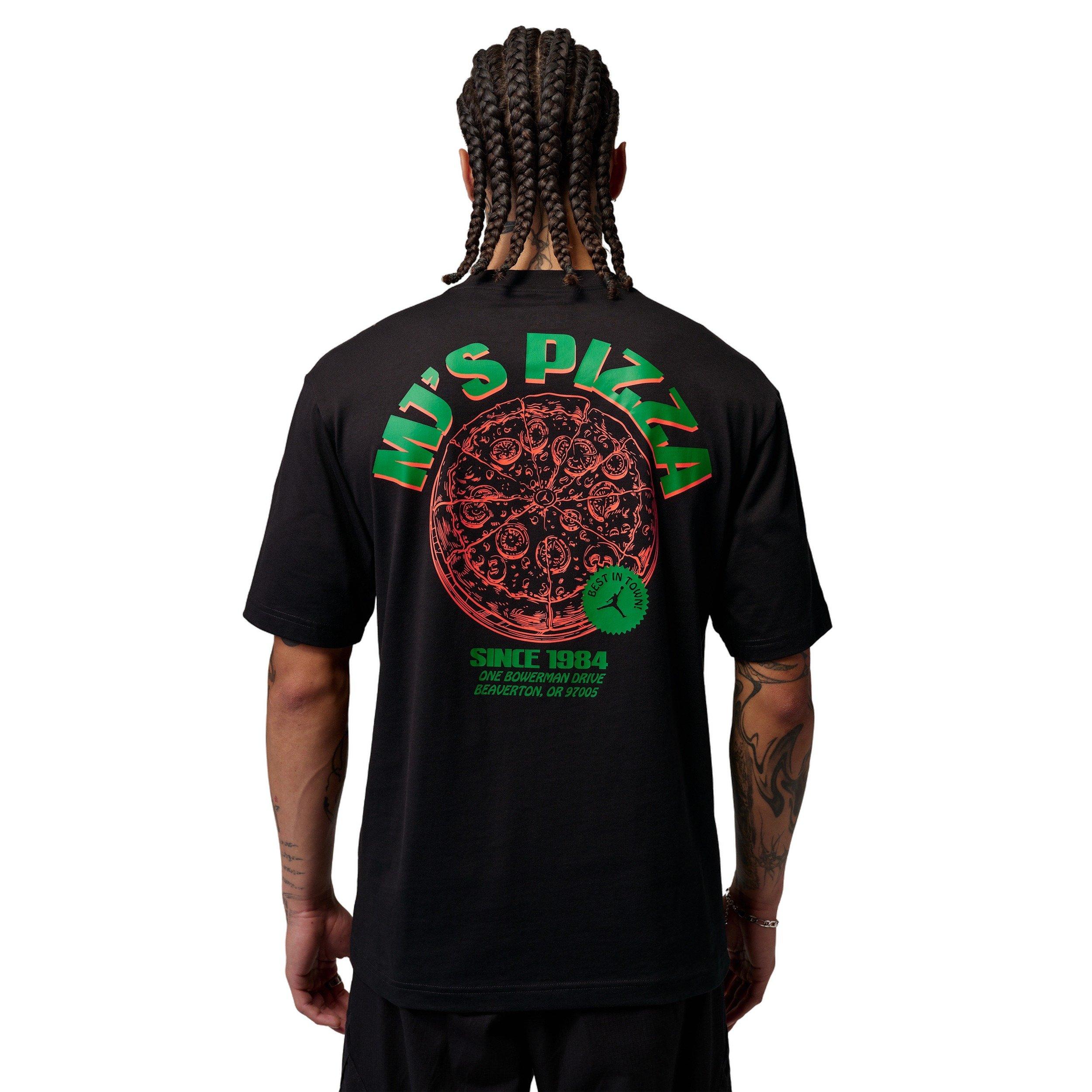 Jordan Men's NC Pizza Graphic T-Shirt - BLACK Thumbnail View 2