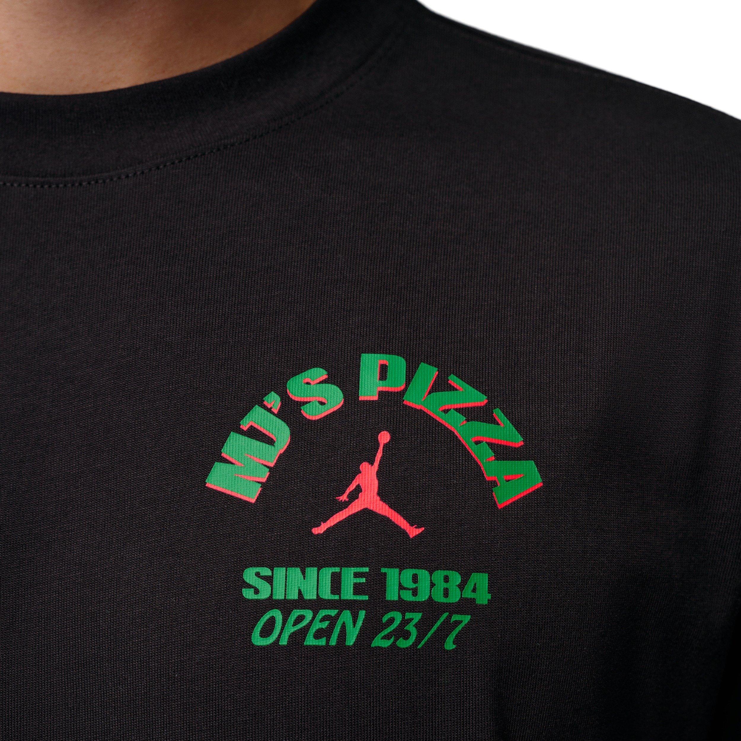 Jordan Men's NC Pizza Graphic T-Shirt - BLACK Thumbnail View 4