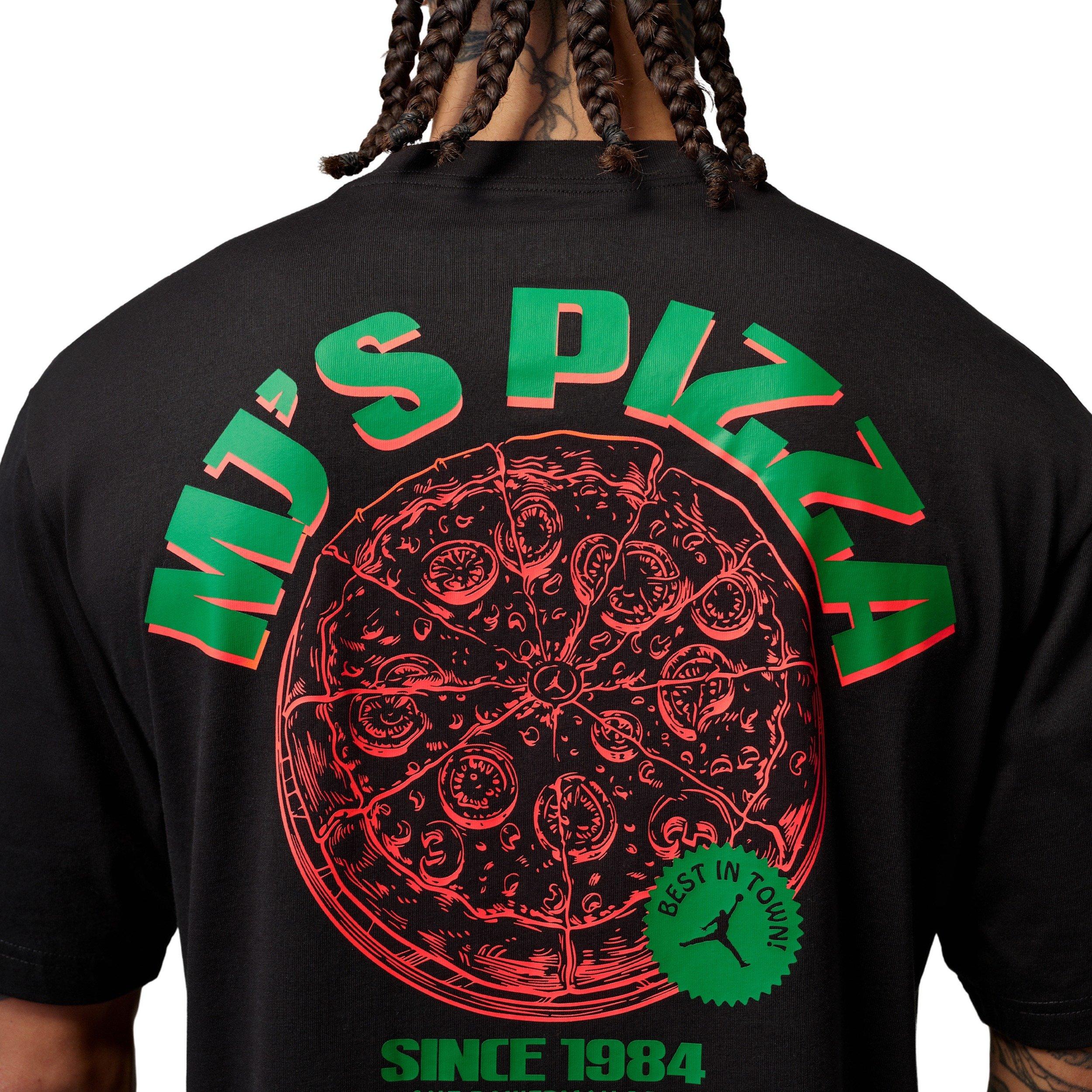 Jordan Men's NC Pizza Graphic T-Shirt - BLACK Thumbnail View 5