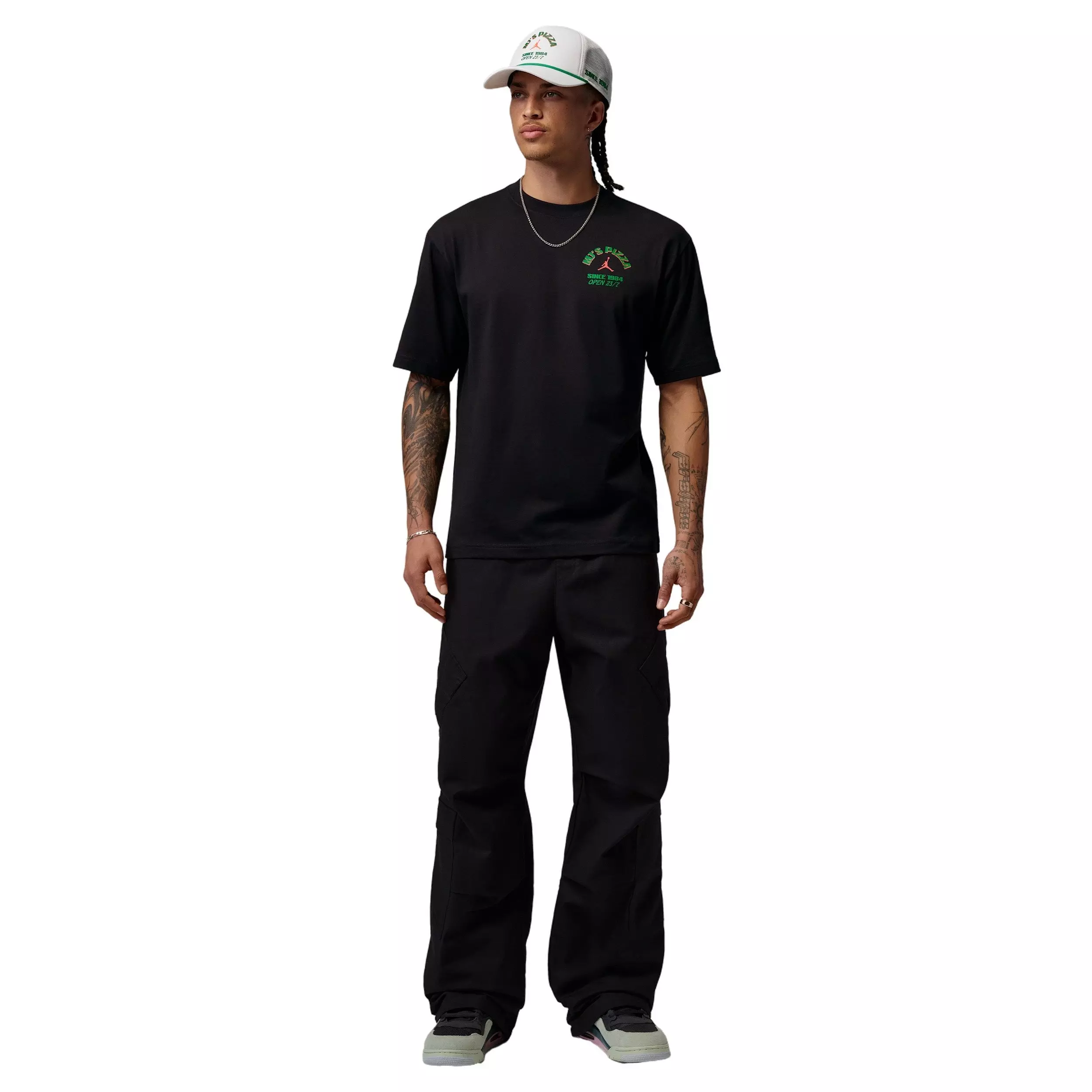 Jordan Men's NC Pizza Graphic T-Shirt - BLACK