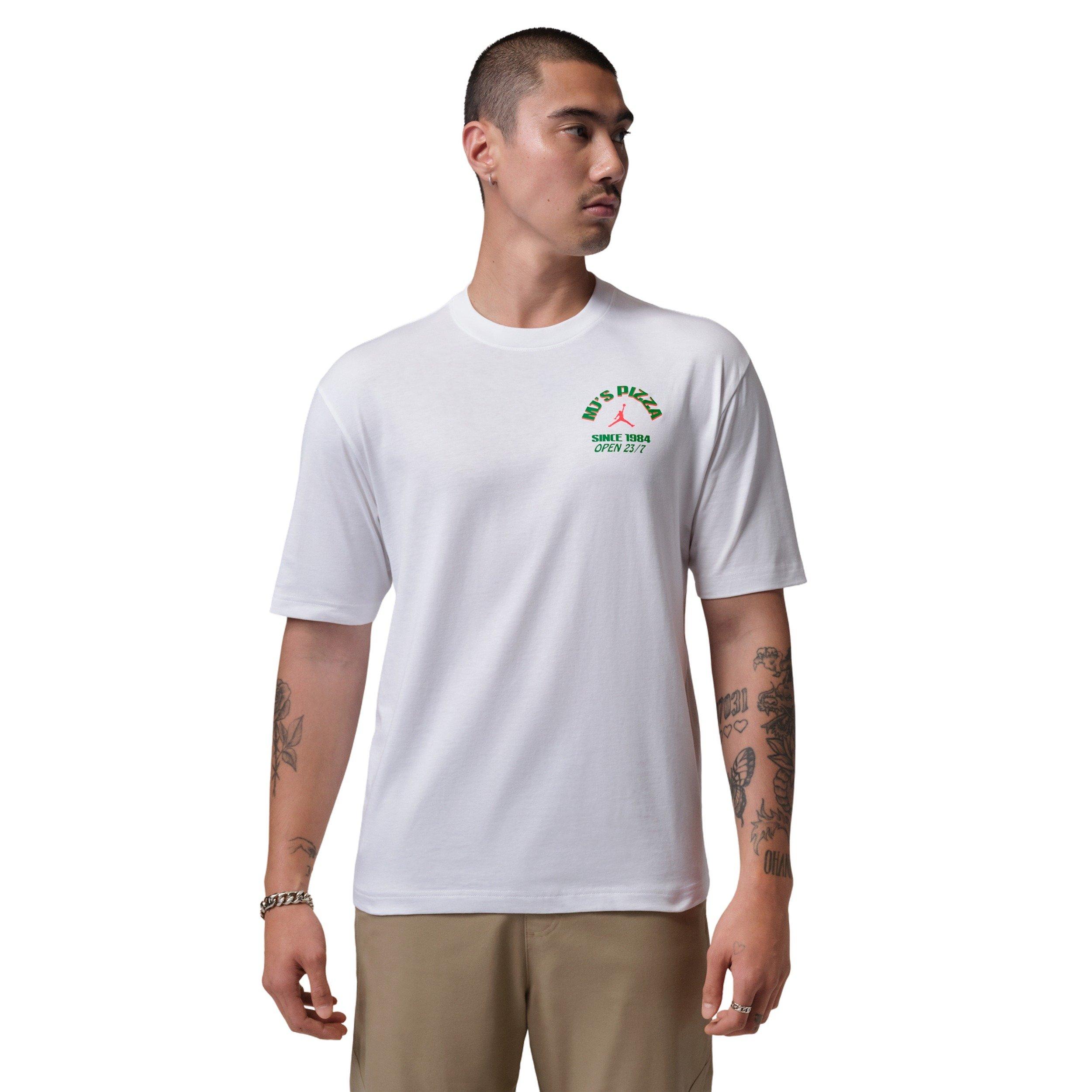 Jordan Men's NC Pizza Graphic T-Shirt - WHITE Thumbnail View 1