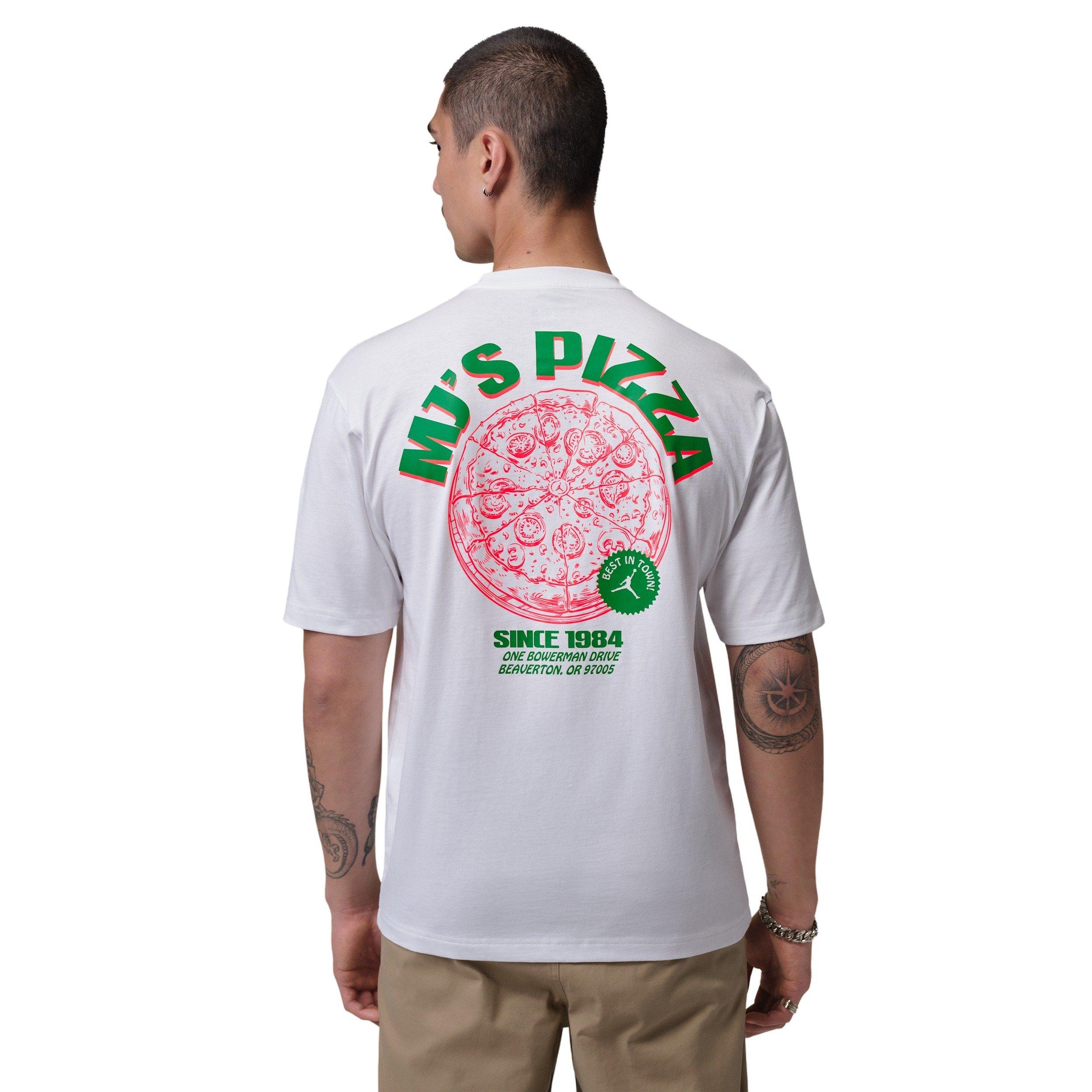 Jordan Men's NC Pizza Graphic T-Shirt - WHITE Thumbnail View 2