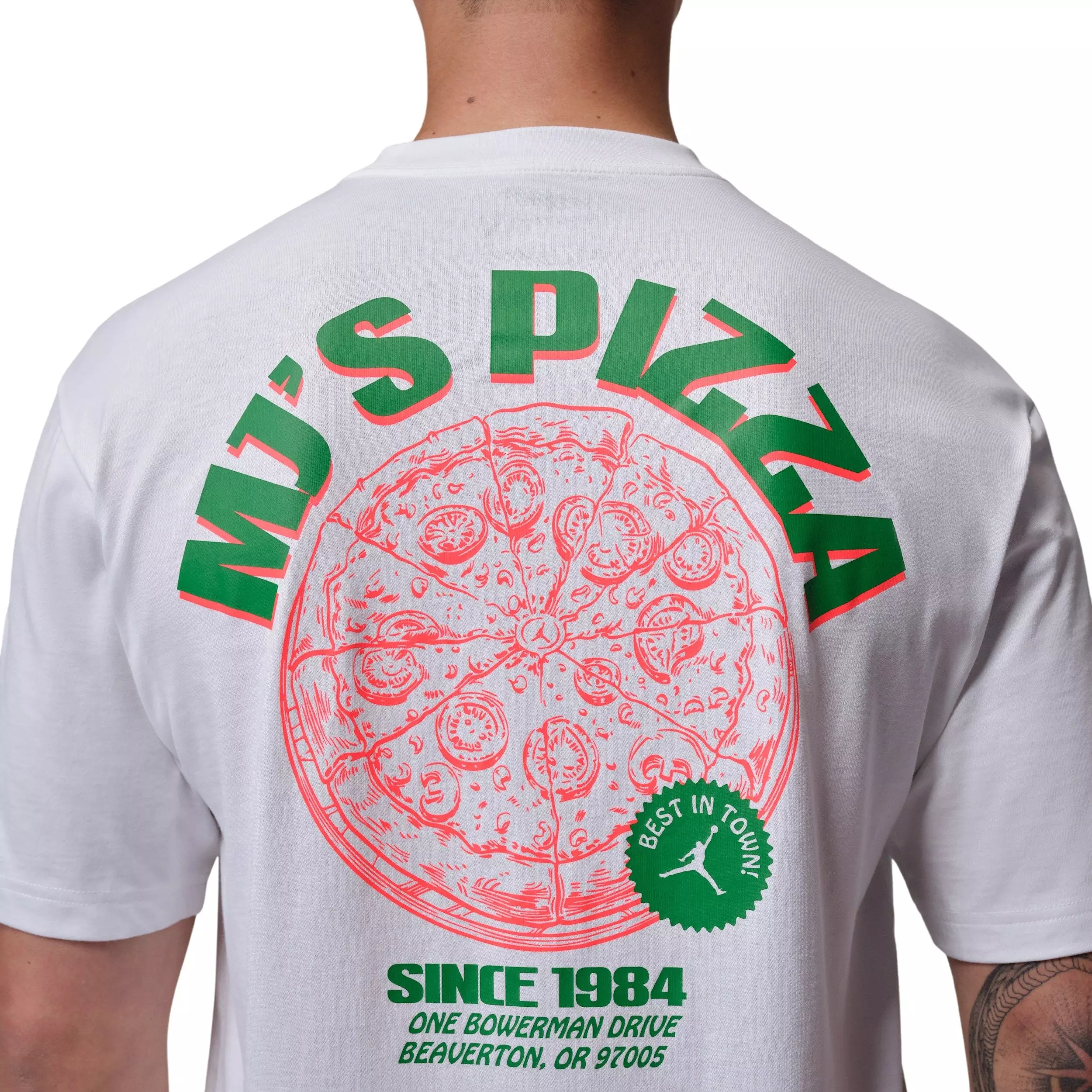 Jordan Men's NC Pizza Graphic T-Shirt - WHITE