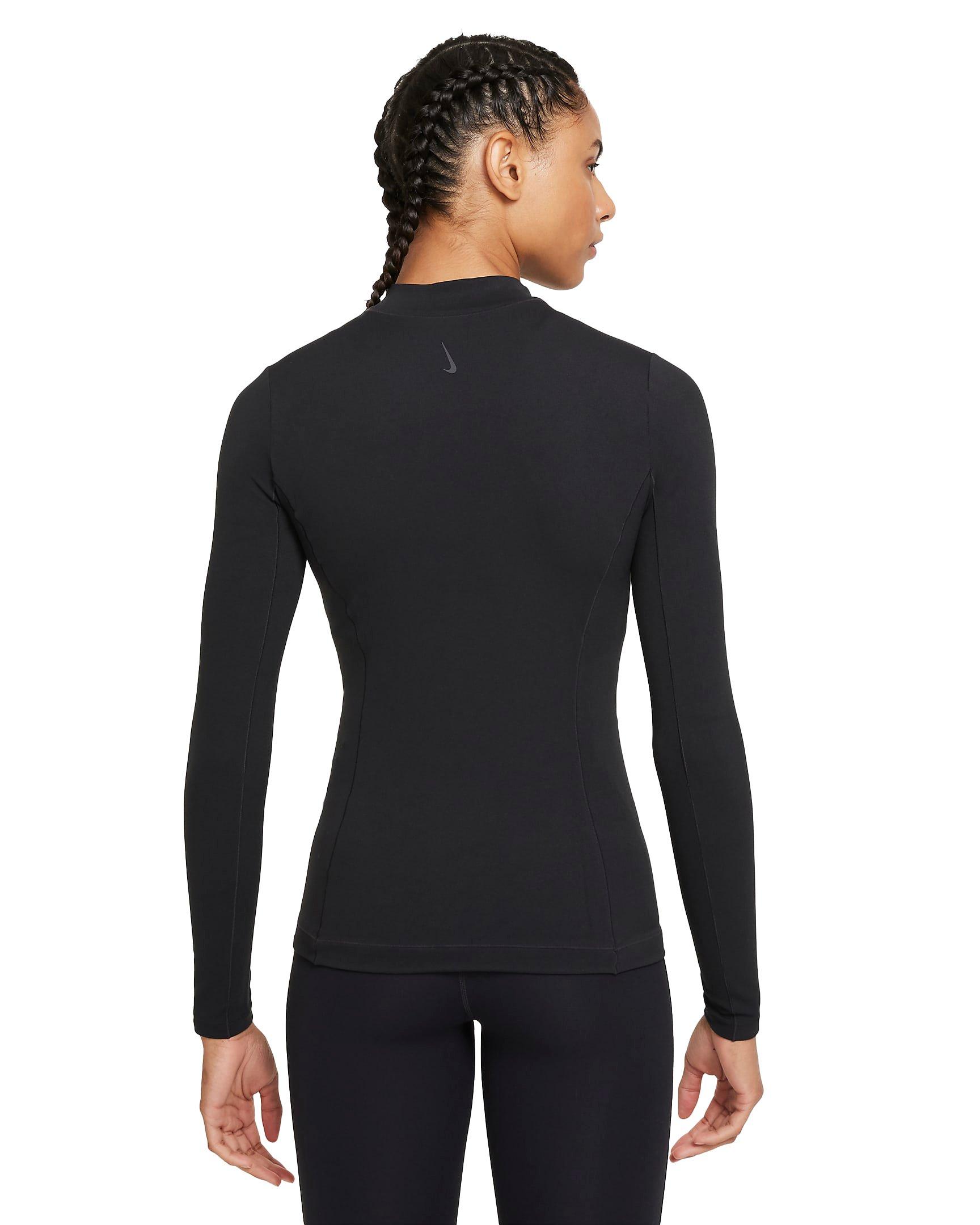 Nike Women's Yoga Luxe Dri-FIT Full-Zip Jacket - BLACK Thumbnail View 2