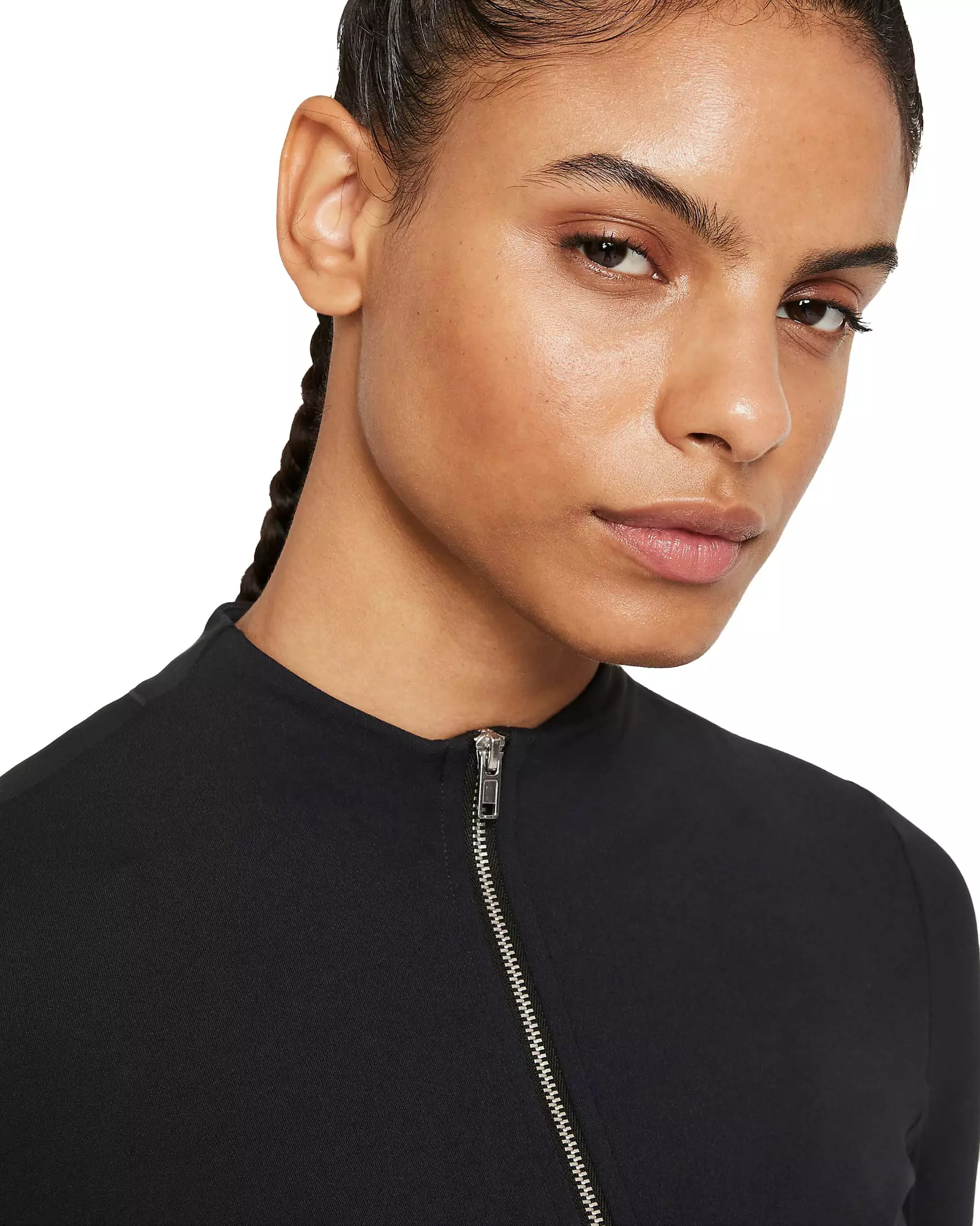 Nike Women's Yoga Luxe Dri-FIT Full-Zip Jacket - BLACK