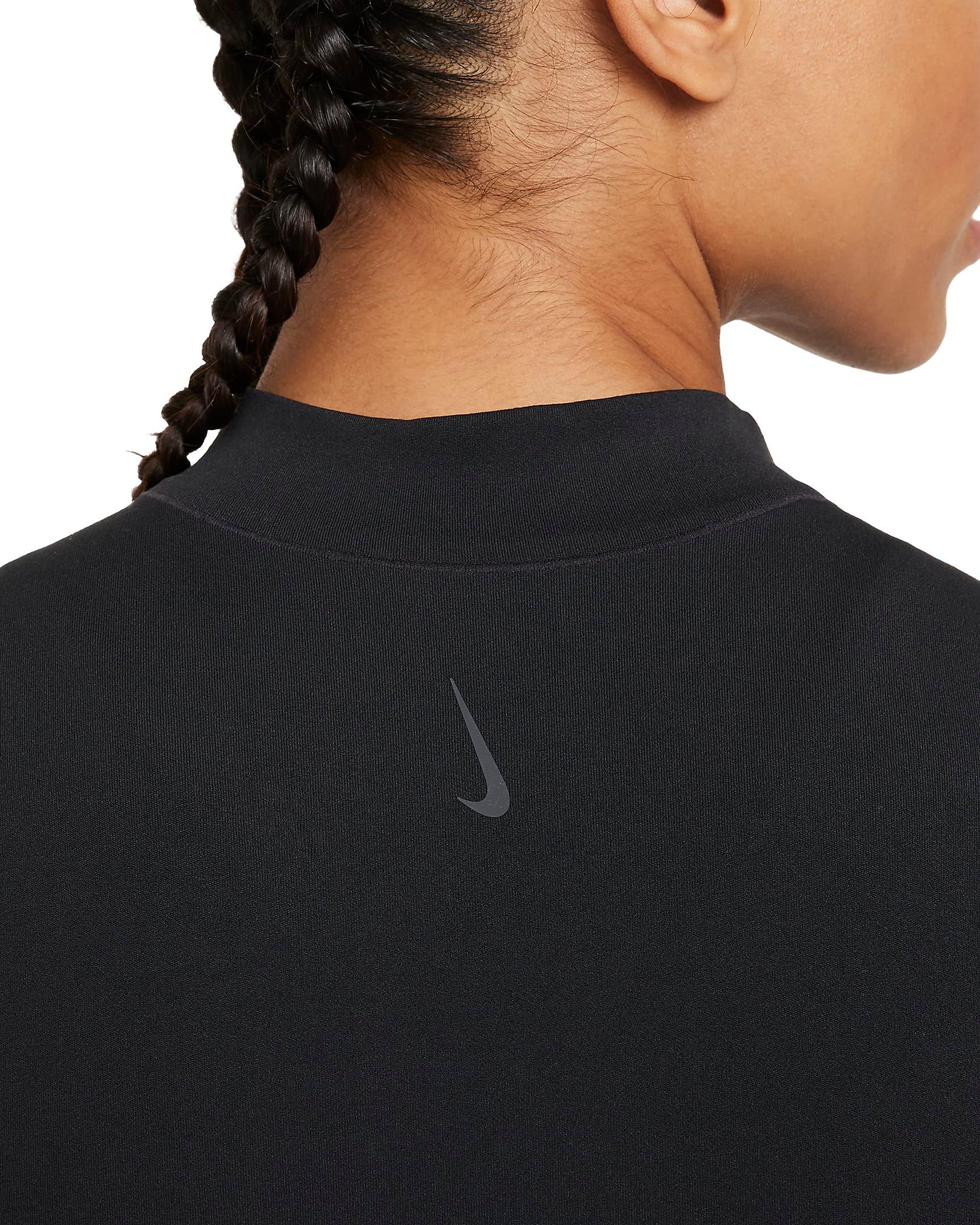 Nike Women's Yoga Luxe Dri-FIT Full-Zip Jacket - BLACK Thumbnail View 5