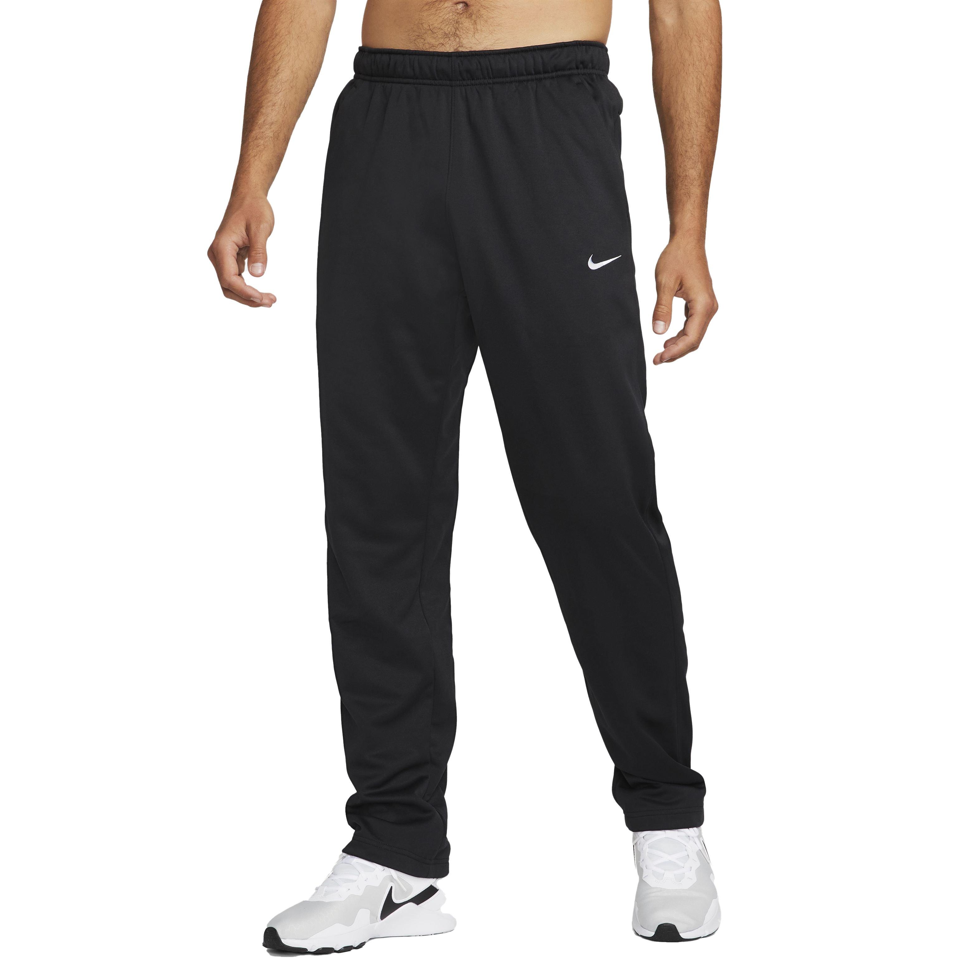 Nike Men's Therma Therma-FIT Open Hem Fitness Pants in Brown