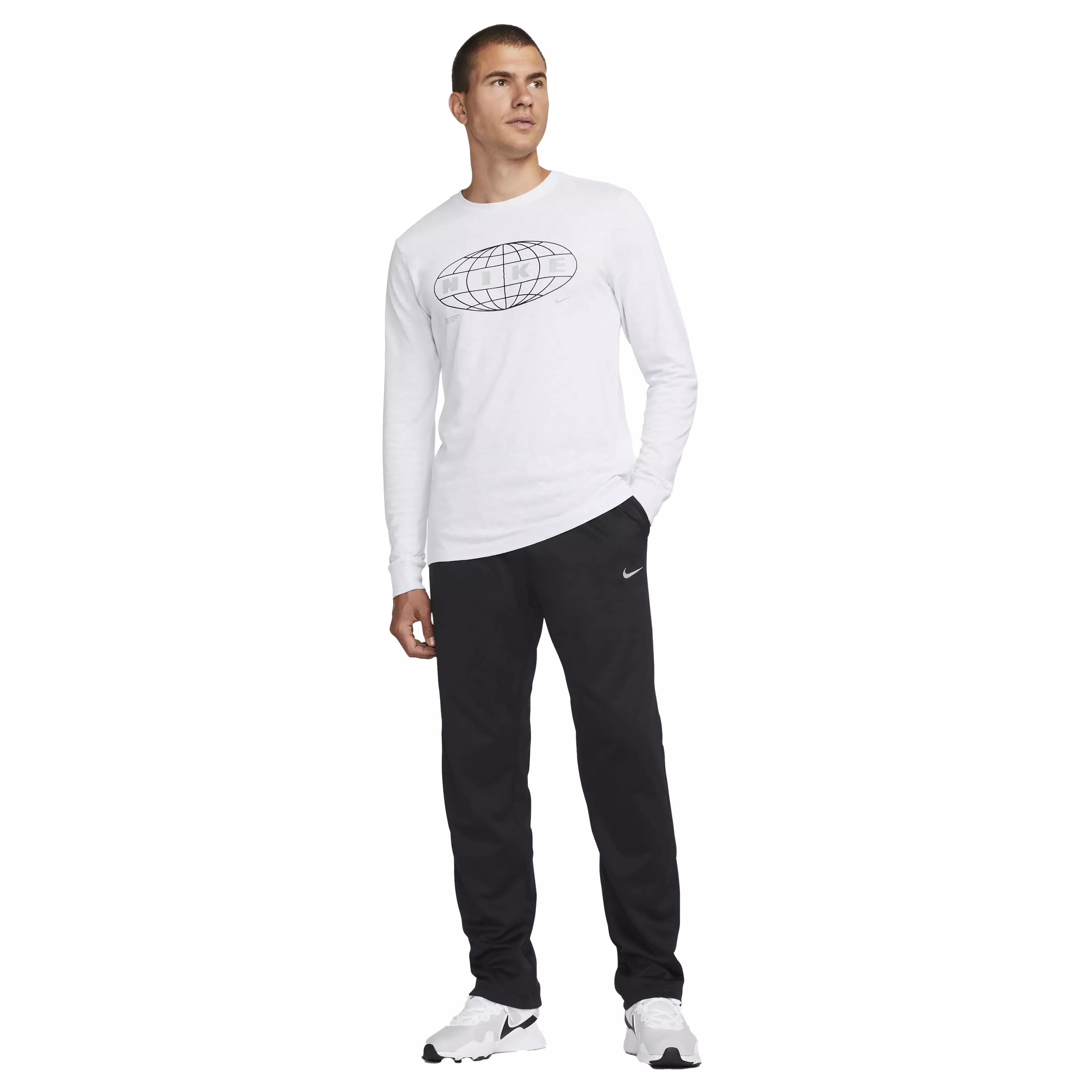 Nike Men's Therma-Fit Regular Fitness Pants - BLACK