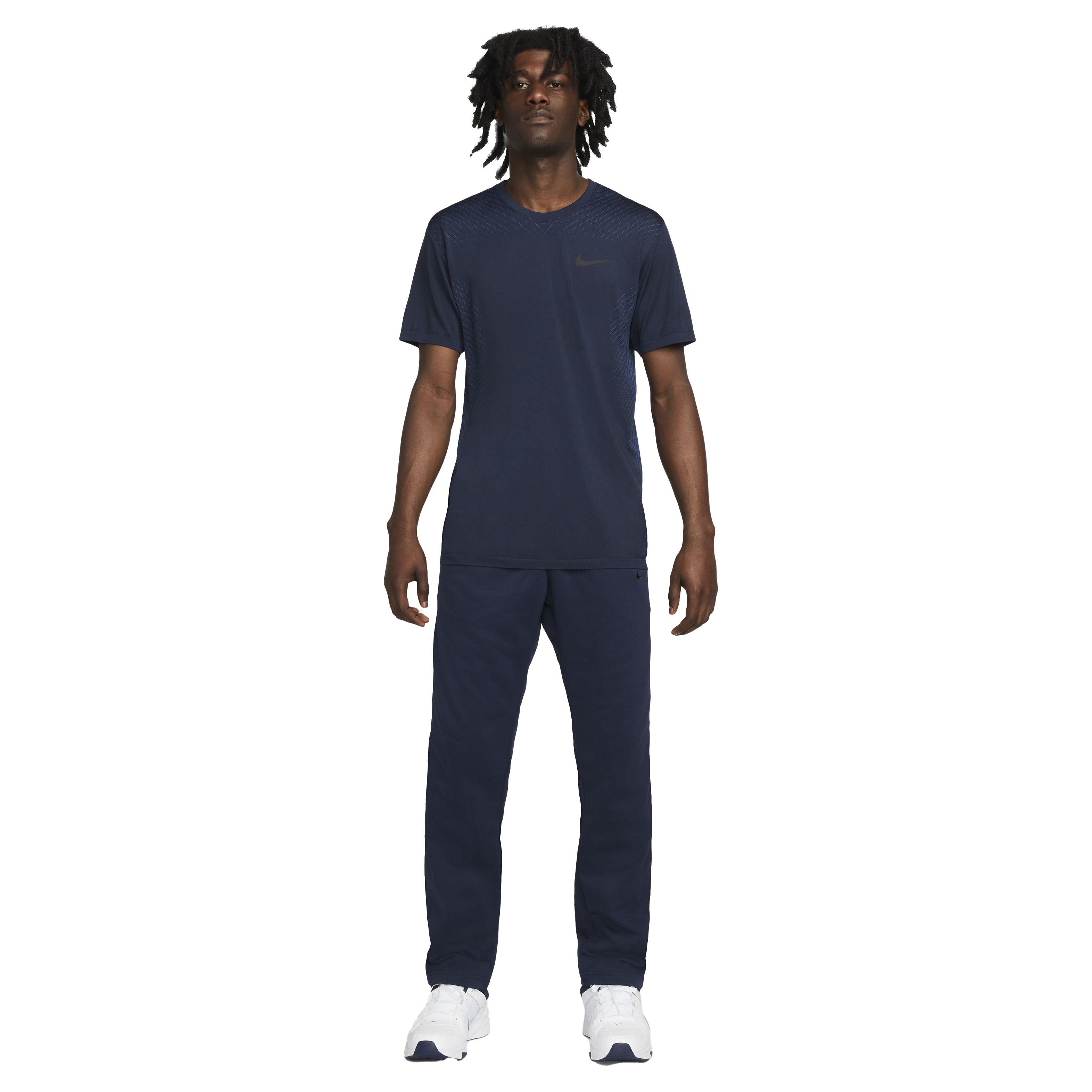 Nike Men's Therma-Fit Regular Fitness Pants - BLUE Thumbnail View 4