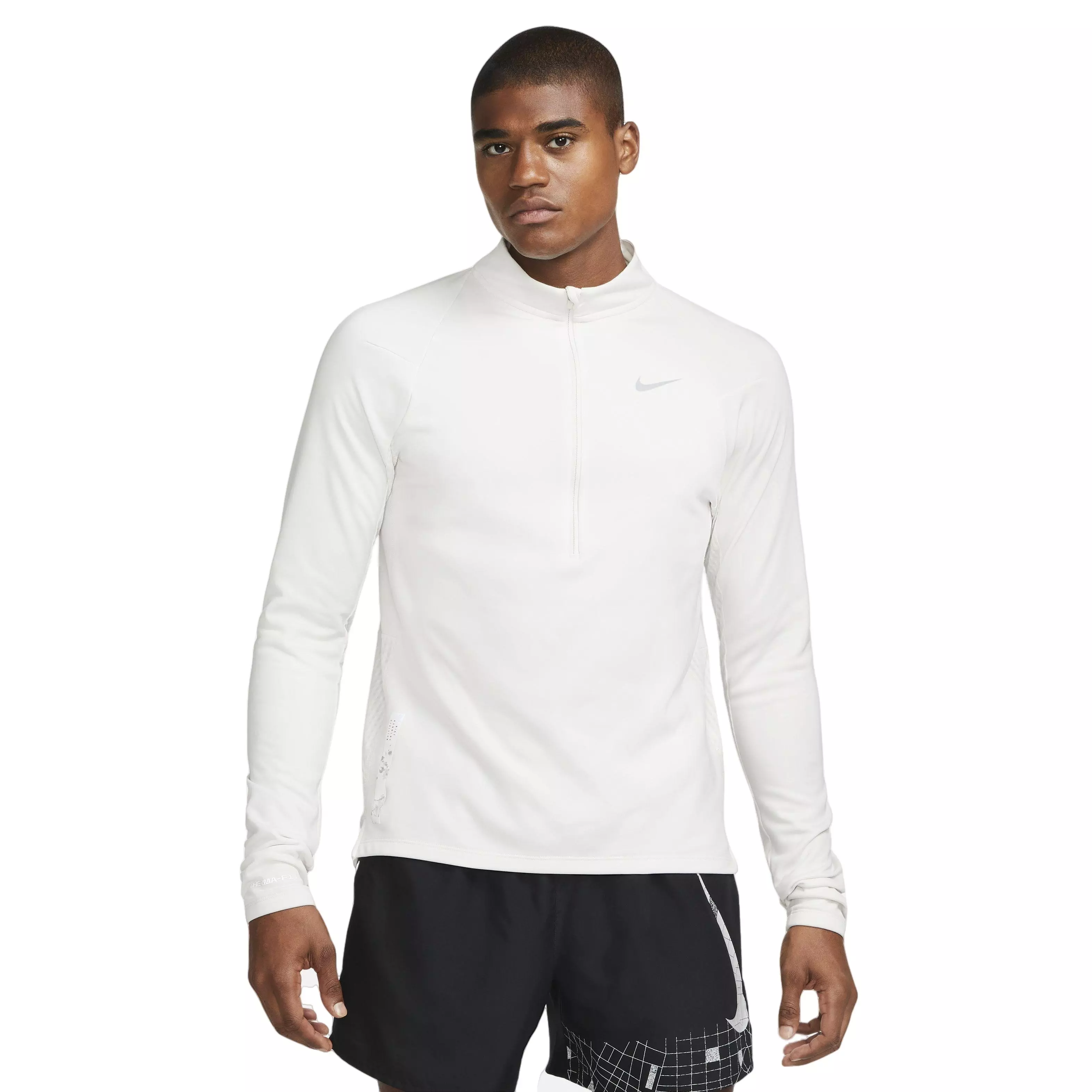 Nike Men's Therma-FIT Run Division Element 1/2 Zip Running Top-Phantom - PHANTOM