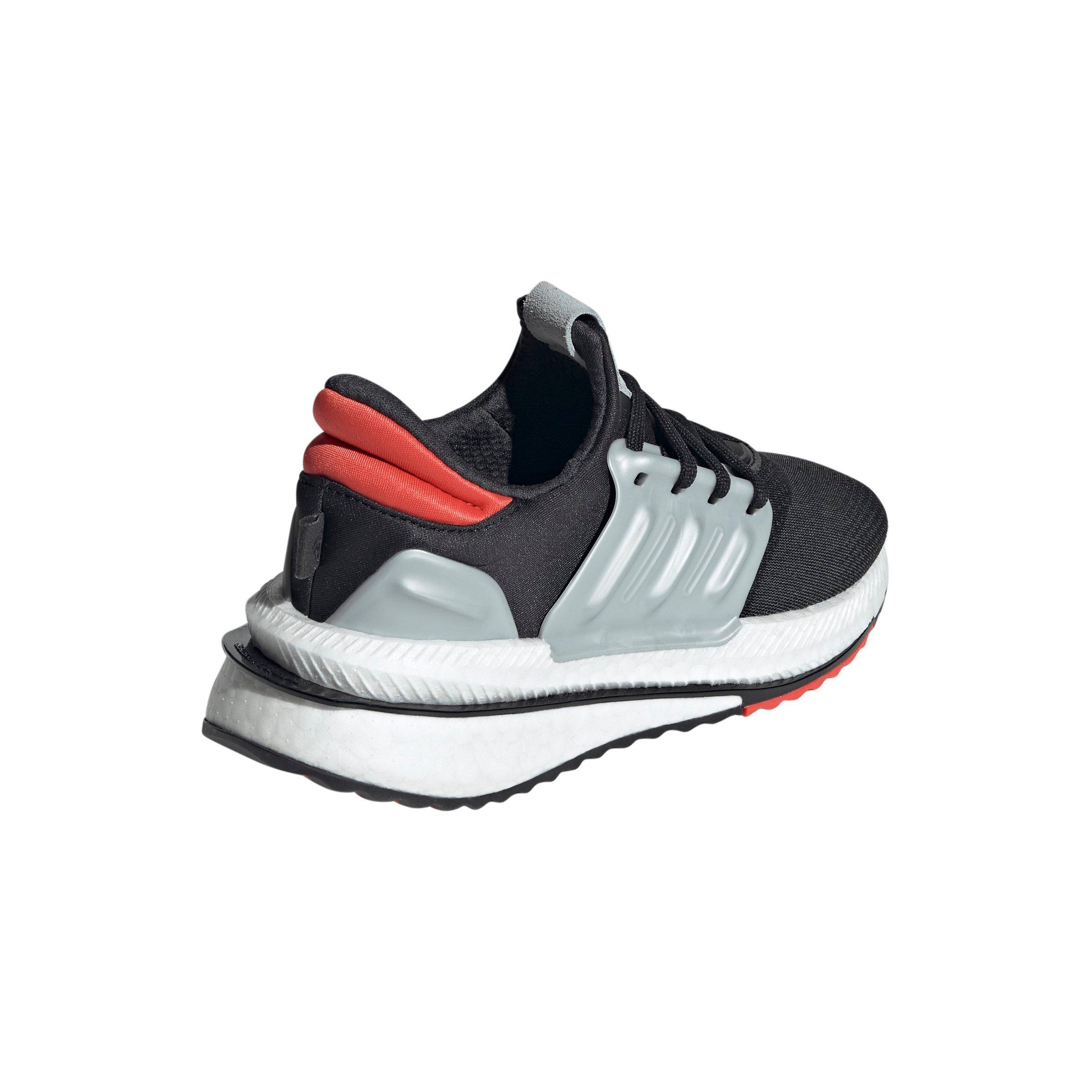 adidas X_PLR BOOST "Core Black/Core Black/Bright Red" Grade School Boys' Running Shoe - BLACK/BLACK/RED Thumbnail View 4