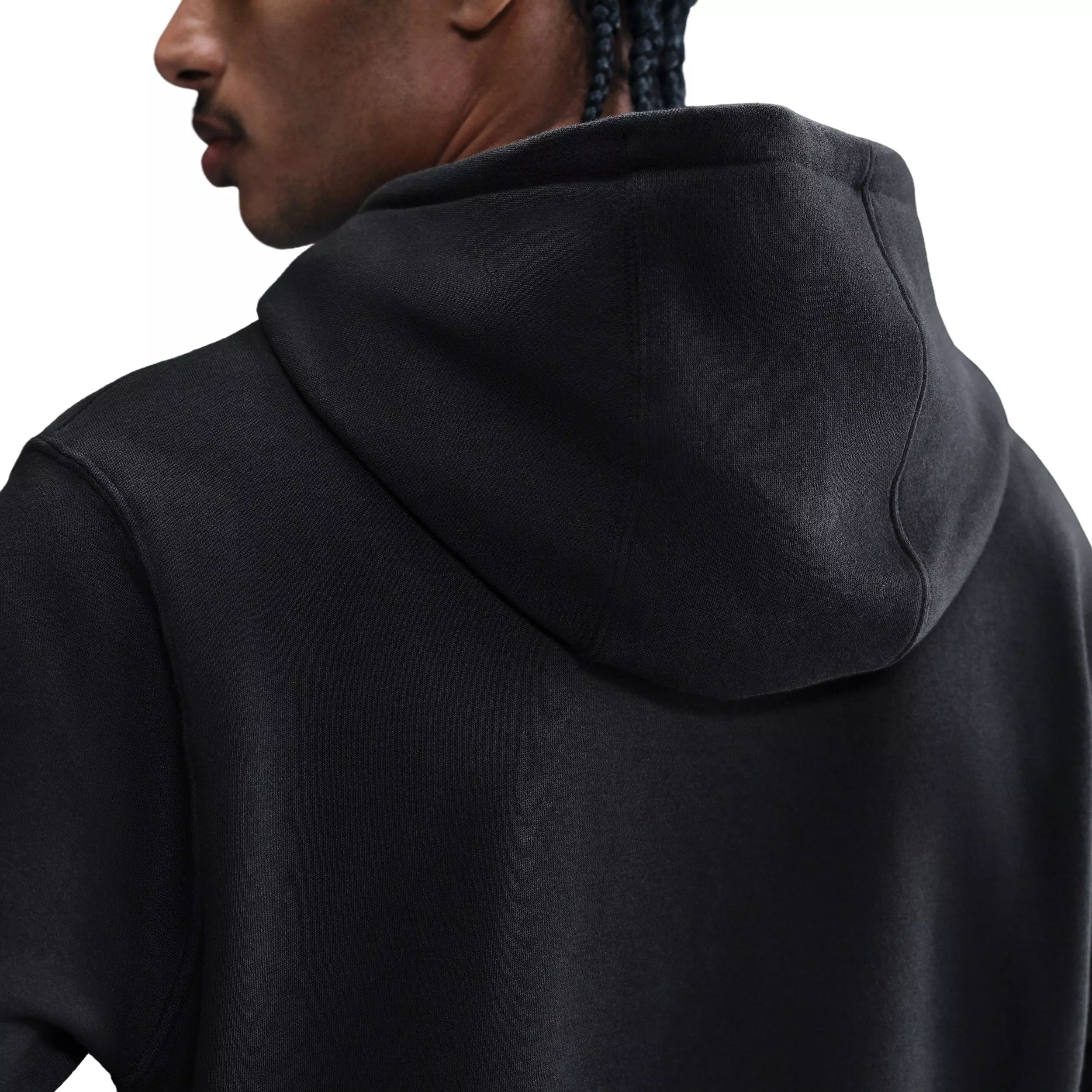 Nike Men's Sportswear Club Fleece Hoodie - Black - BLACK