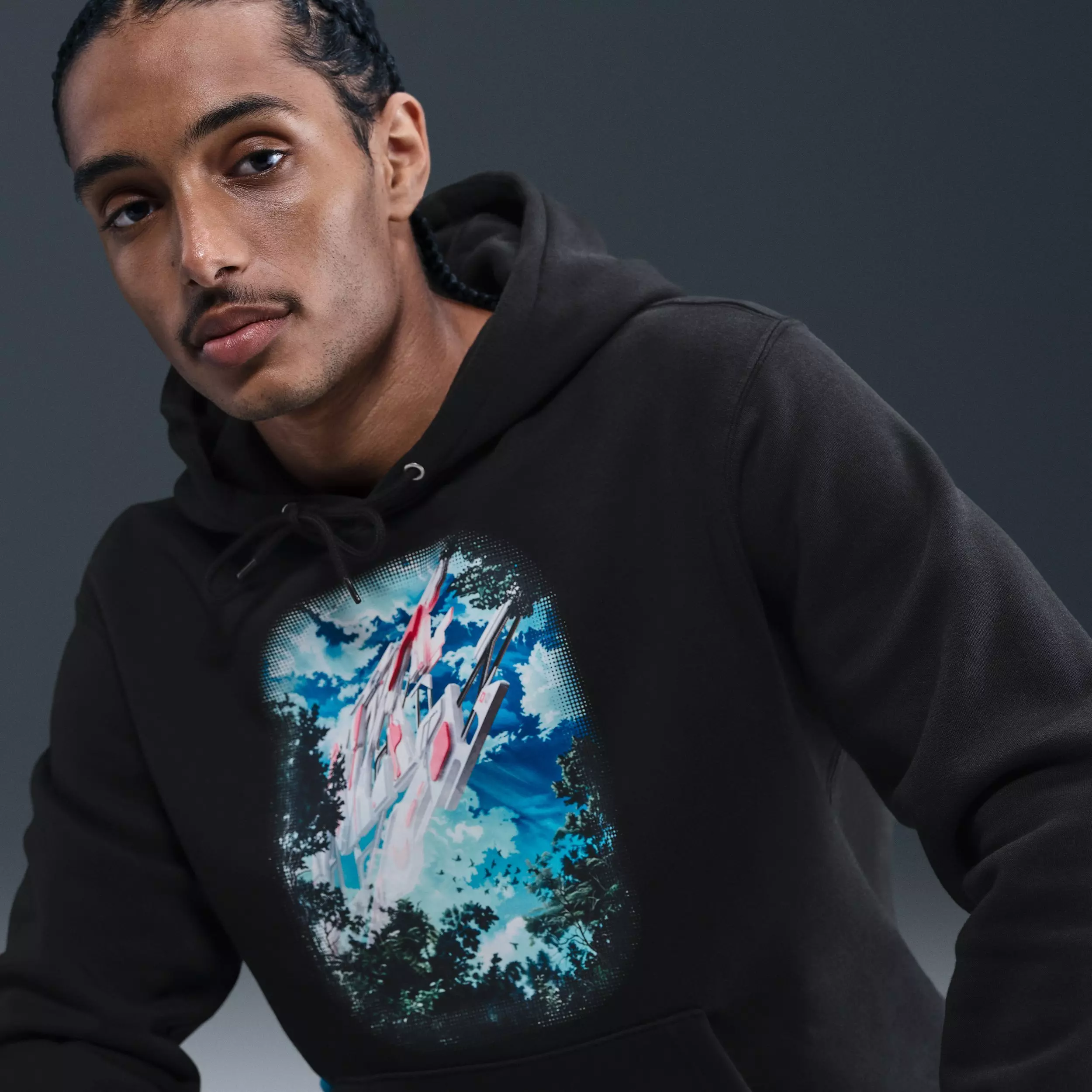 Nike Men's Sportswear Club Fleece Hoodie -Black - BLACK