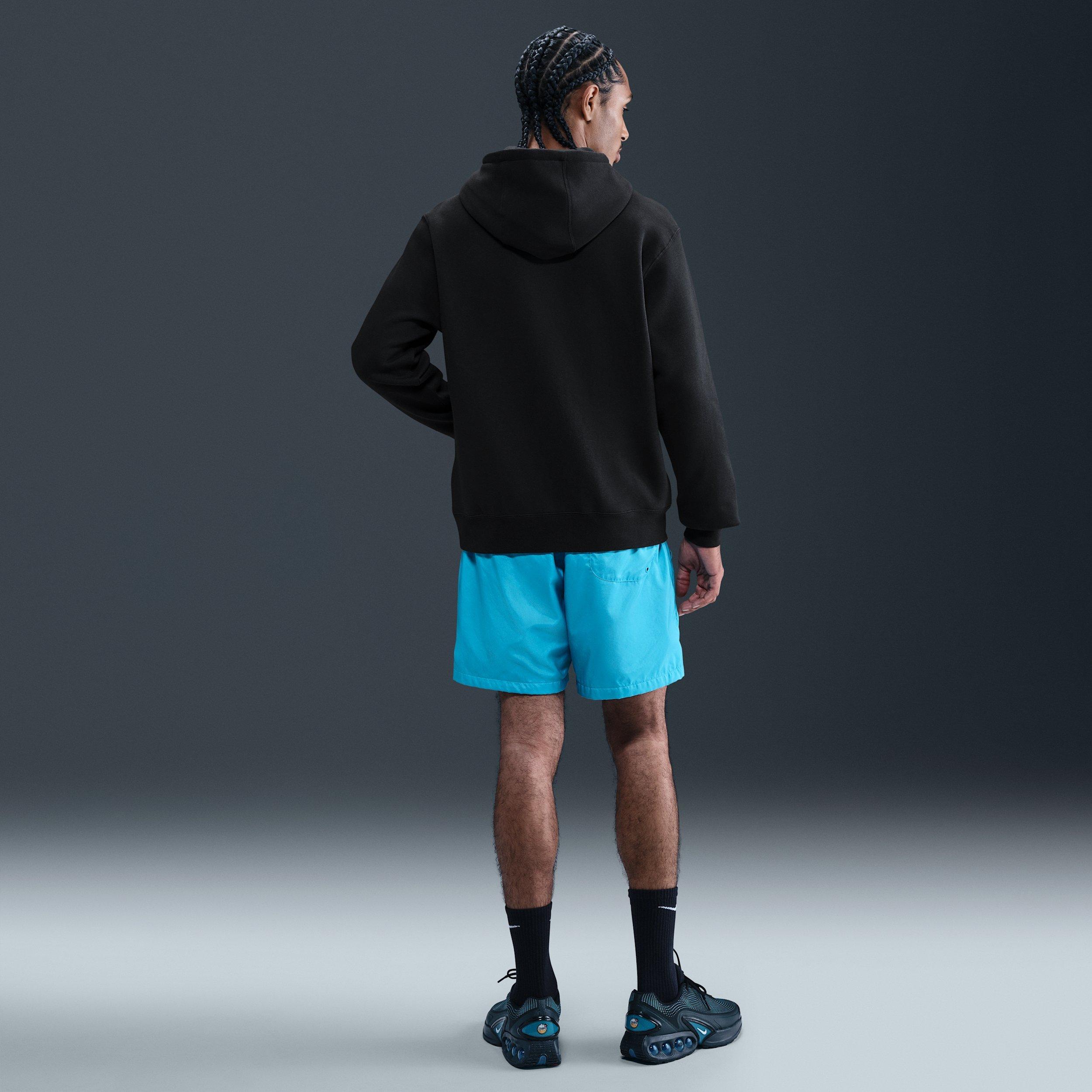 Nike Men's Sportswear Club Fleece Hoodie - Black - BLACK Thumbnail View 4