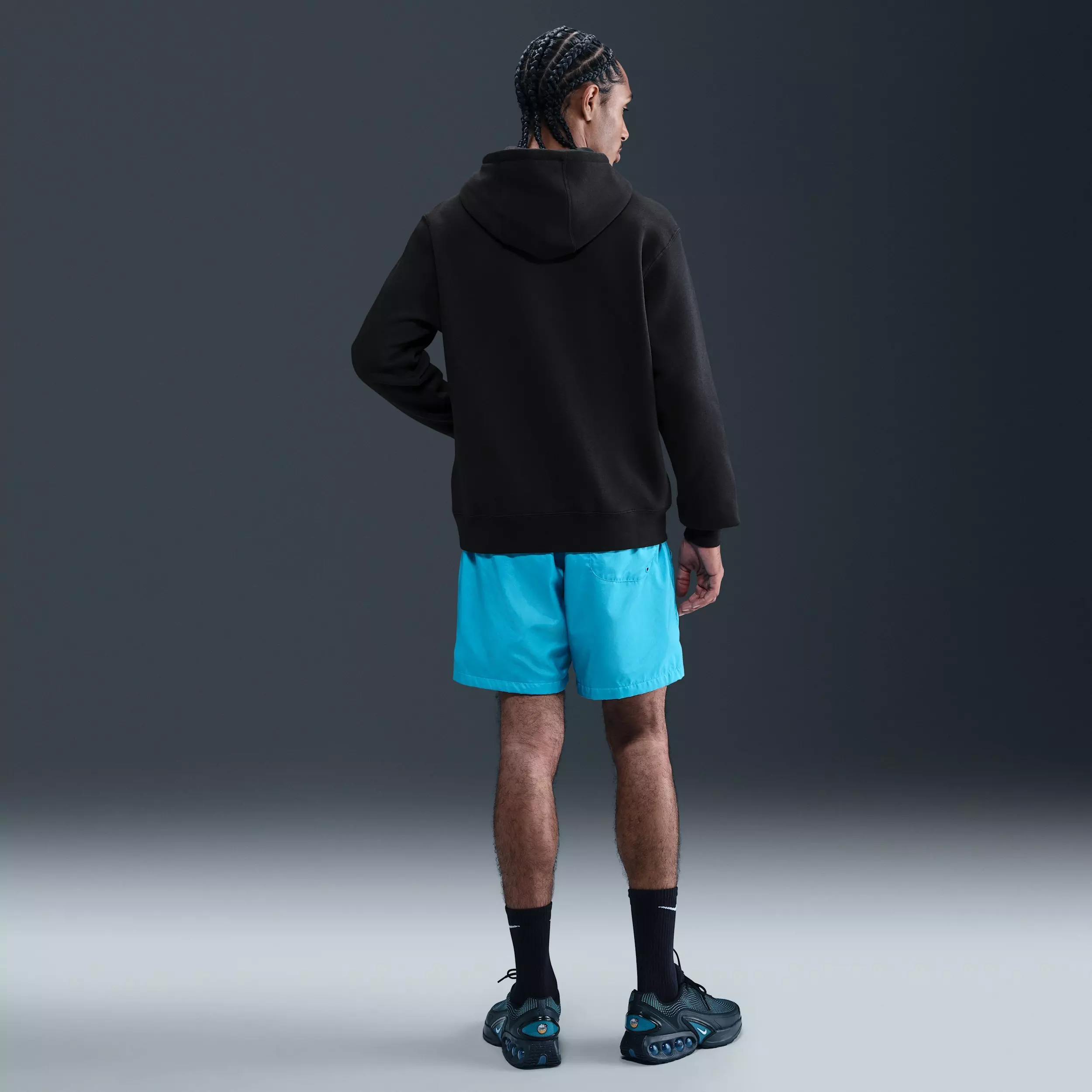 Nike Men's Sportswear Club Fleece Hoodie - Black - BLACK