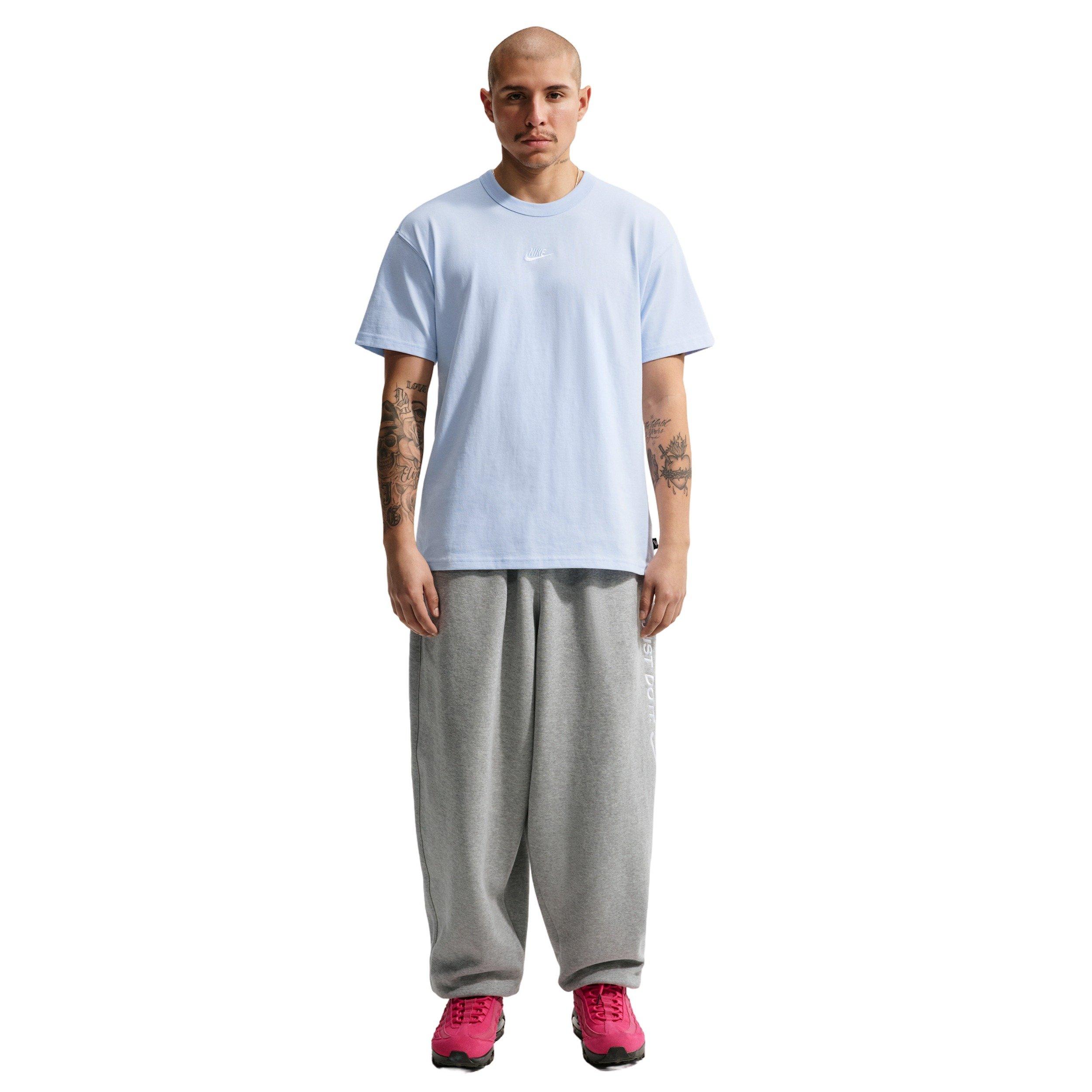 Nike Men's Sportswear Premium Essentials T-Shirt - BLUE Thumbnail View 4