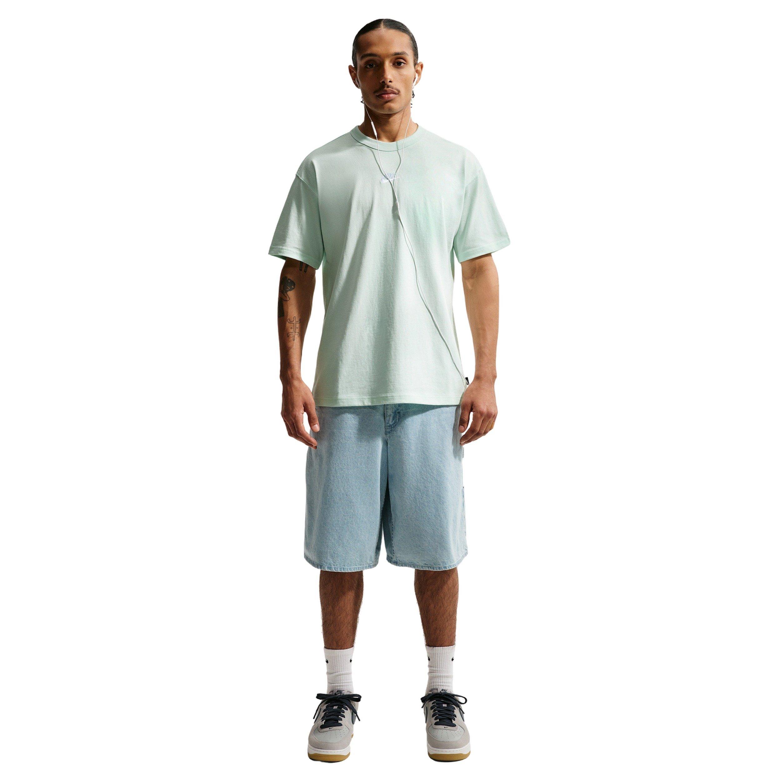 Nike Men's Sportswear Premium Essentials T-Shirt - BARELY GREEN Thumbnail View 4