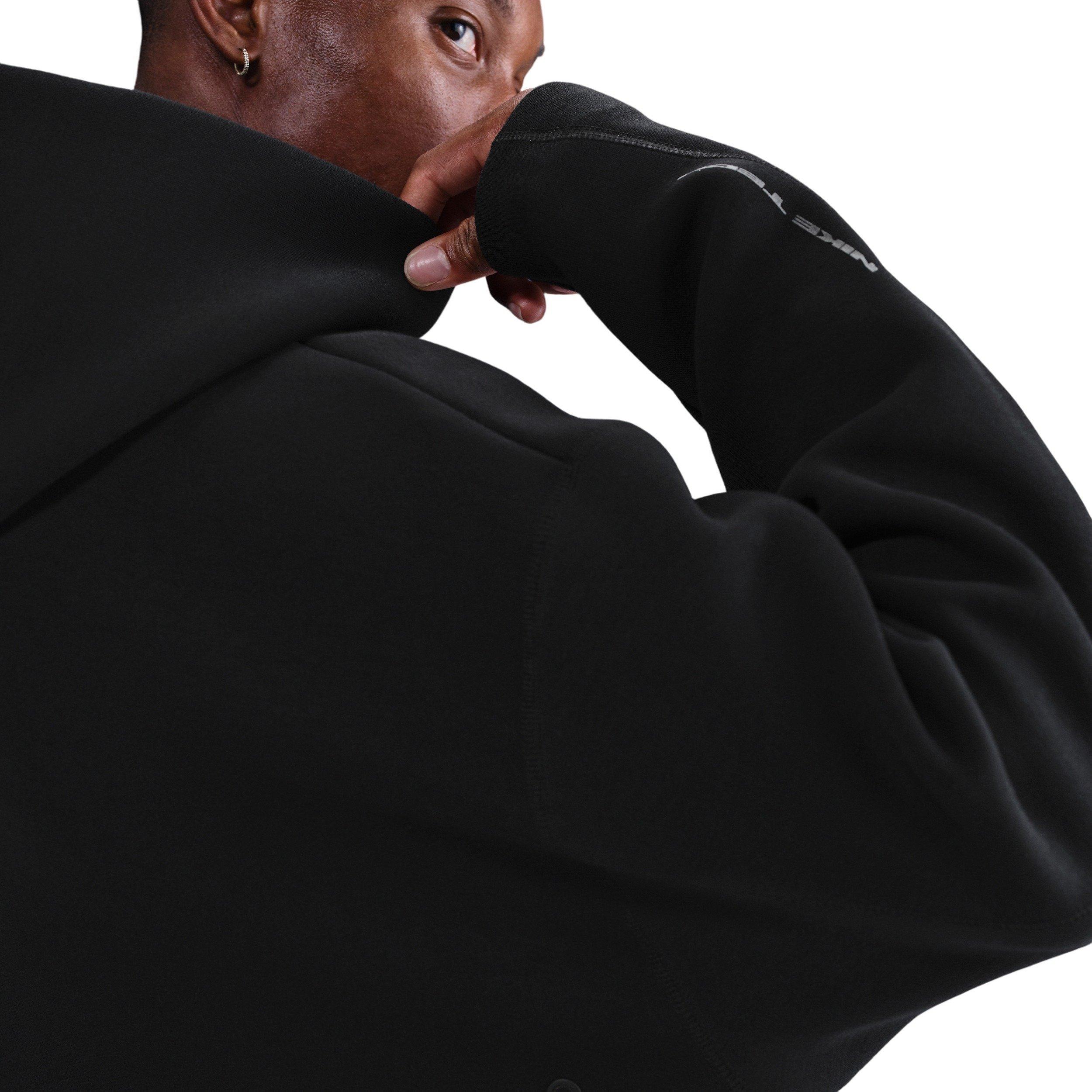 Nike Men's Tech Fleece Oversized Hoodie - BLACK Thumbnail View 2