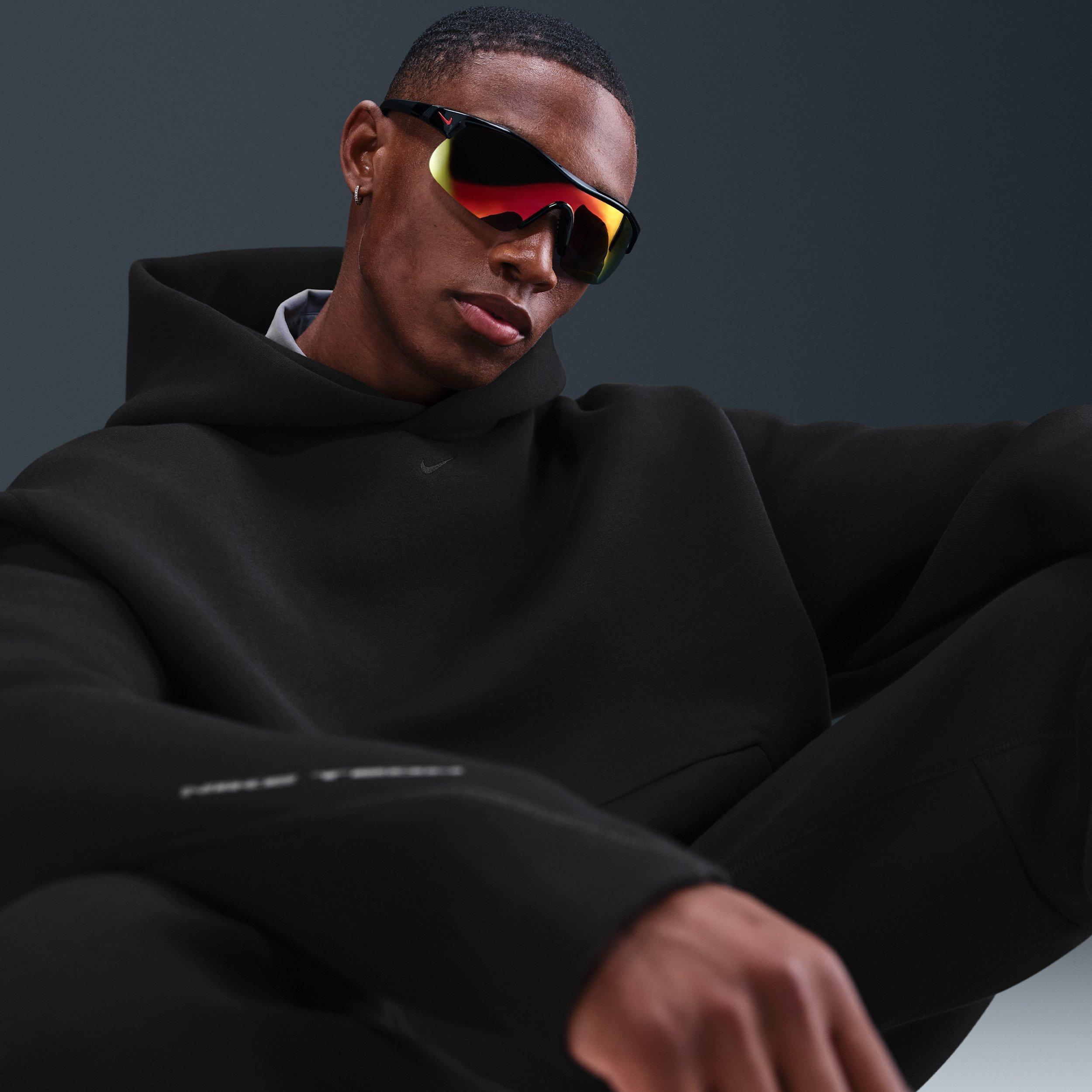 Nike Men's Tech Fleece Oversized Hoodie - Black - BLACK Thumbnail View 3