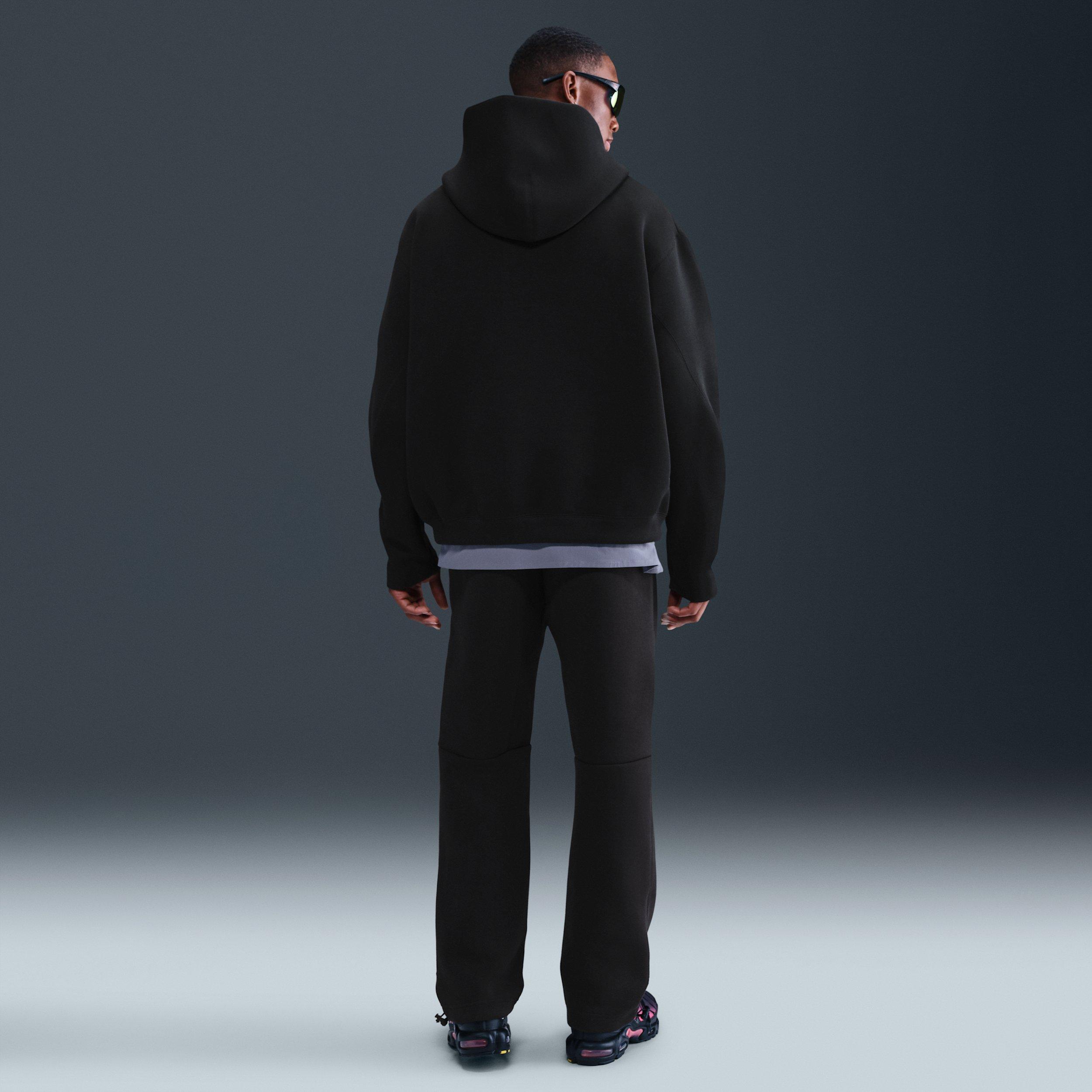 Nike Men's Tech Fleece Oversized Hoodie - BLACK Thumbnail View 5