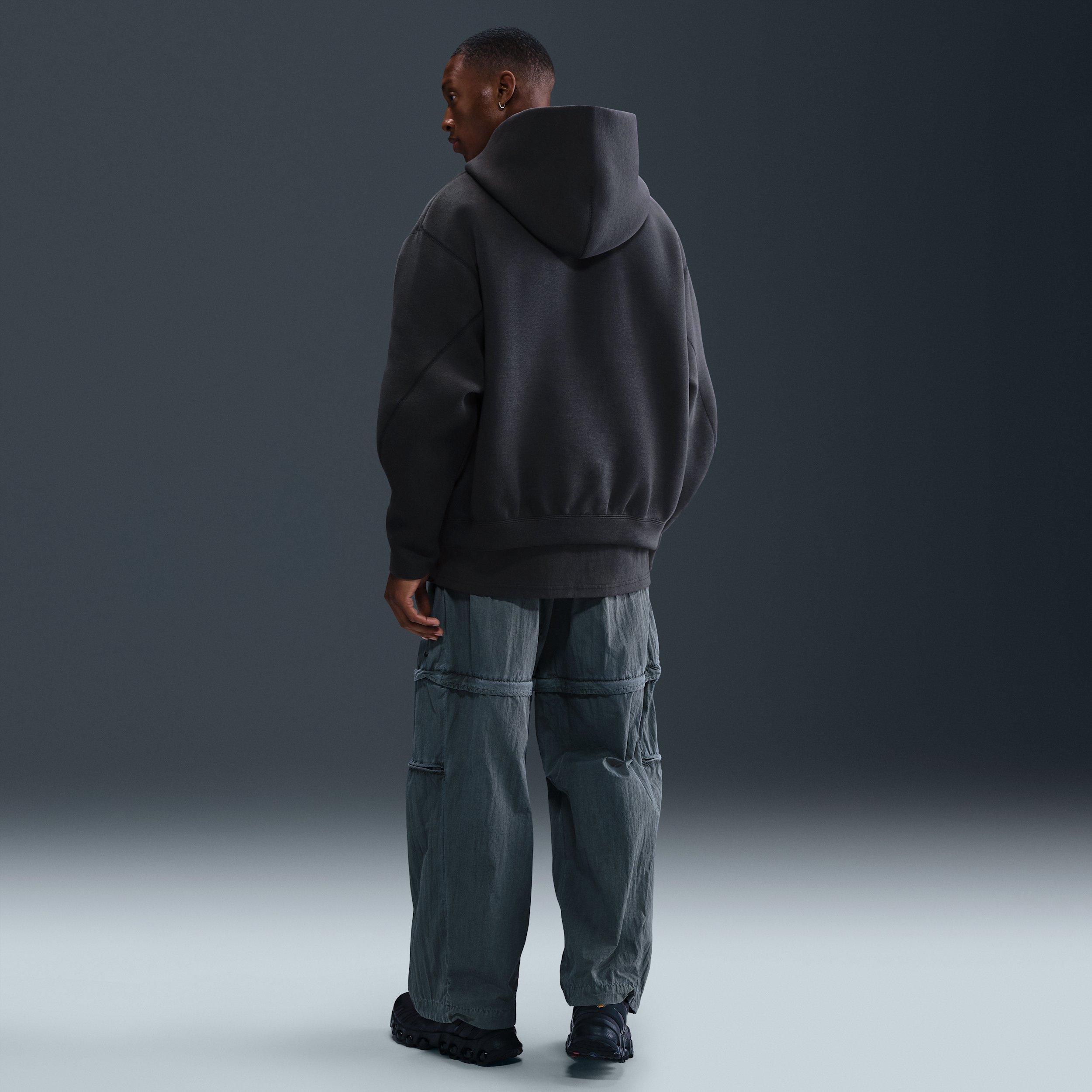 Nike Men's Tech Fleece Oversized Hoodie - GREY Thumbnail View 5