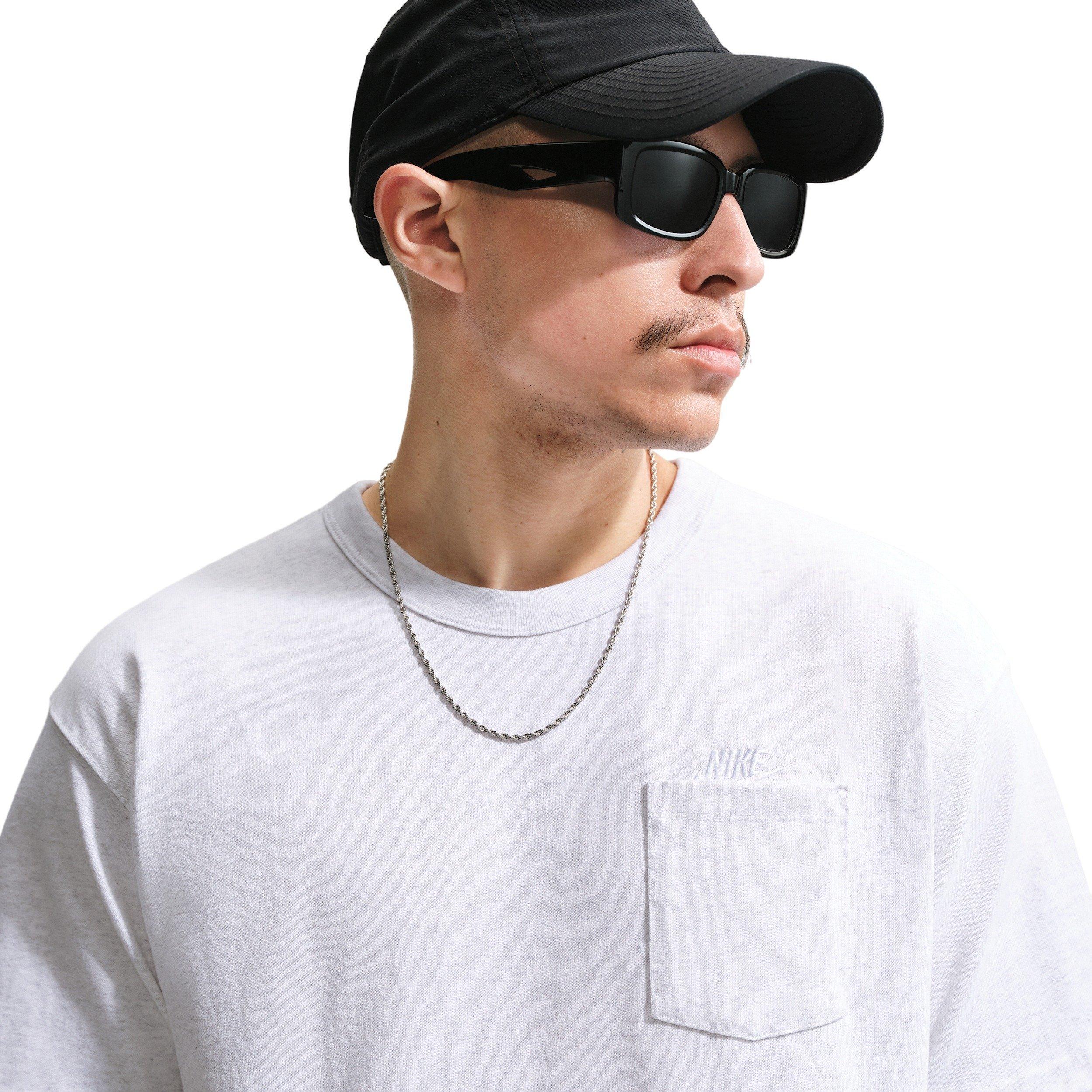 Nike Men's Sportswear Premium Essentials Sust T-Shirt - BIRCH HEATHER Thumbnail View 3