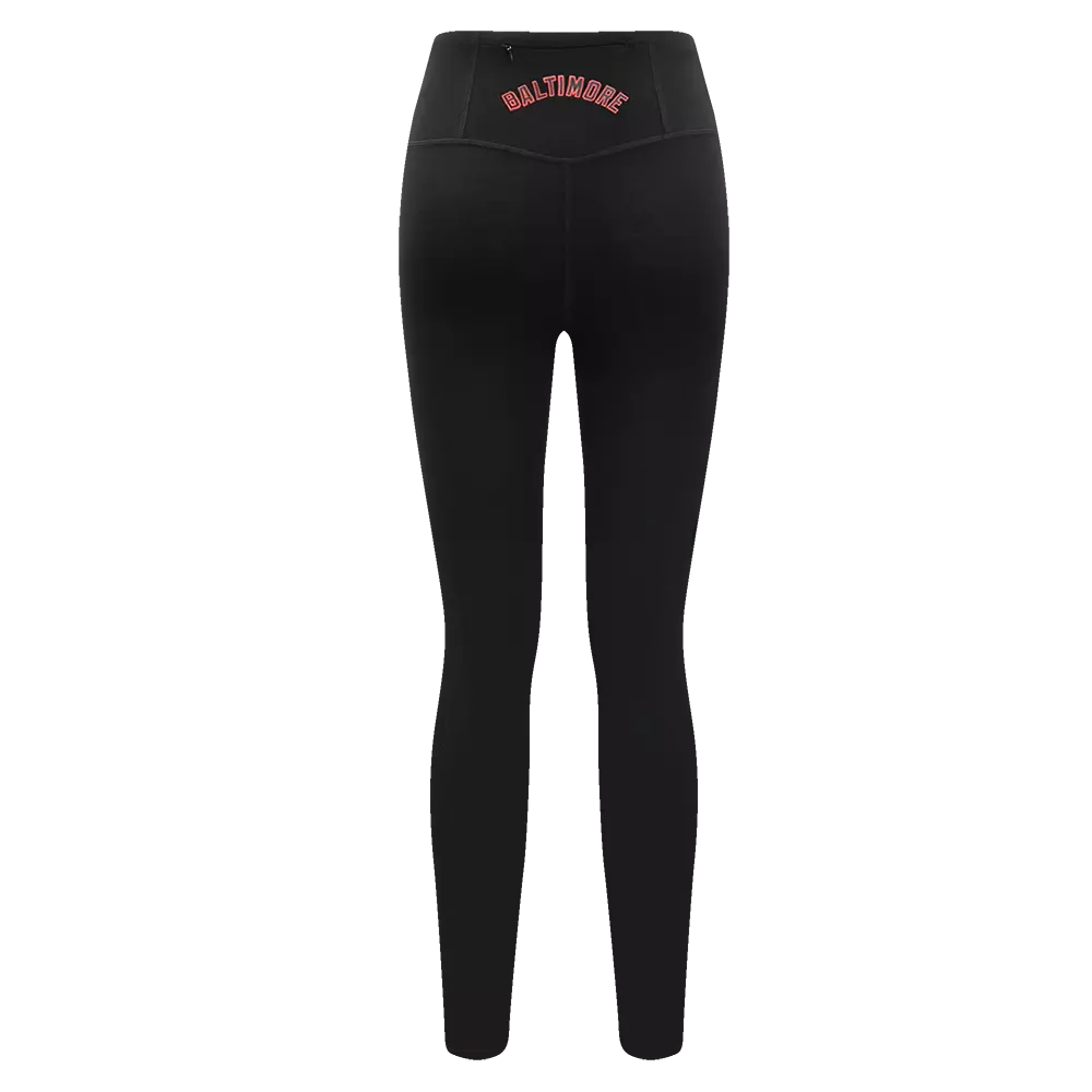 Pro Standard Women's MLB Baltimore Orioles Mashup Jersey Leggings -Black - BLACK
