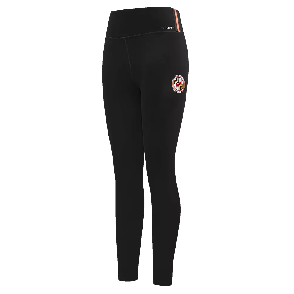 Pro Standard Women's MLB Baltimore Orioles Mashup Jersey Leggings - Black - BLACK