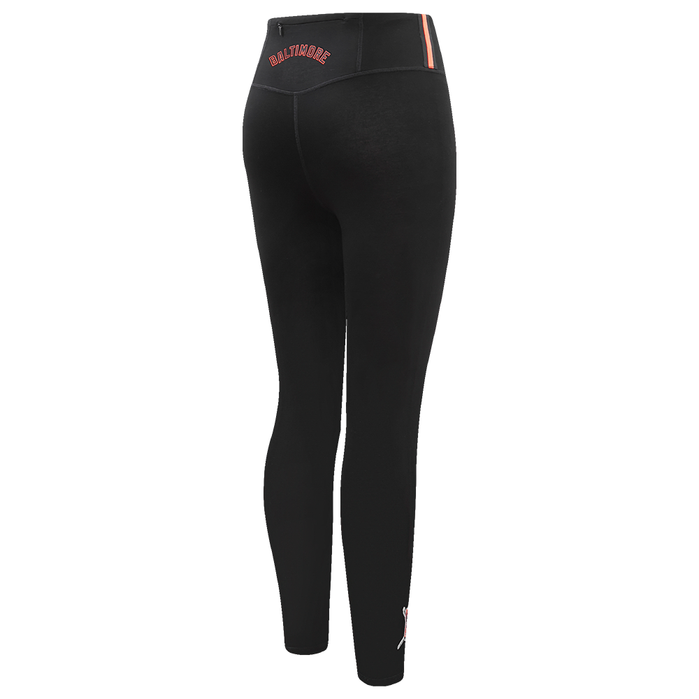 Pro Standard Women's MLB Baltimore Orioles Mashup Jersey Leggings - Black - BLACK Thumbnail View 4