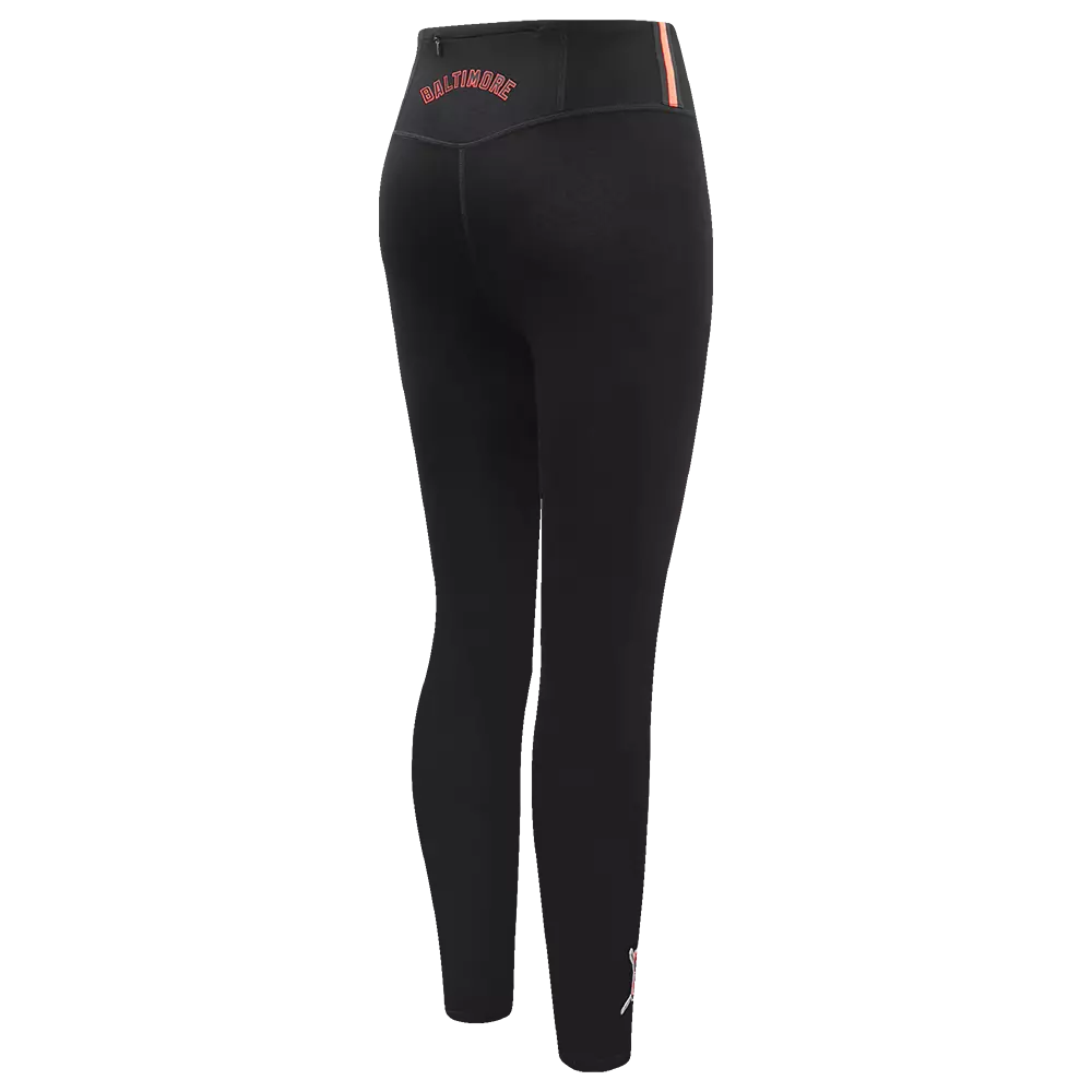 Pro Standard Women's MLB Baltimore Orioles Mashup Jersey Leggings - Black - BLACK