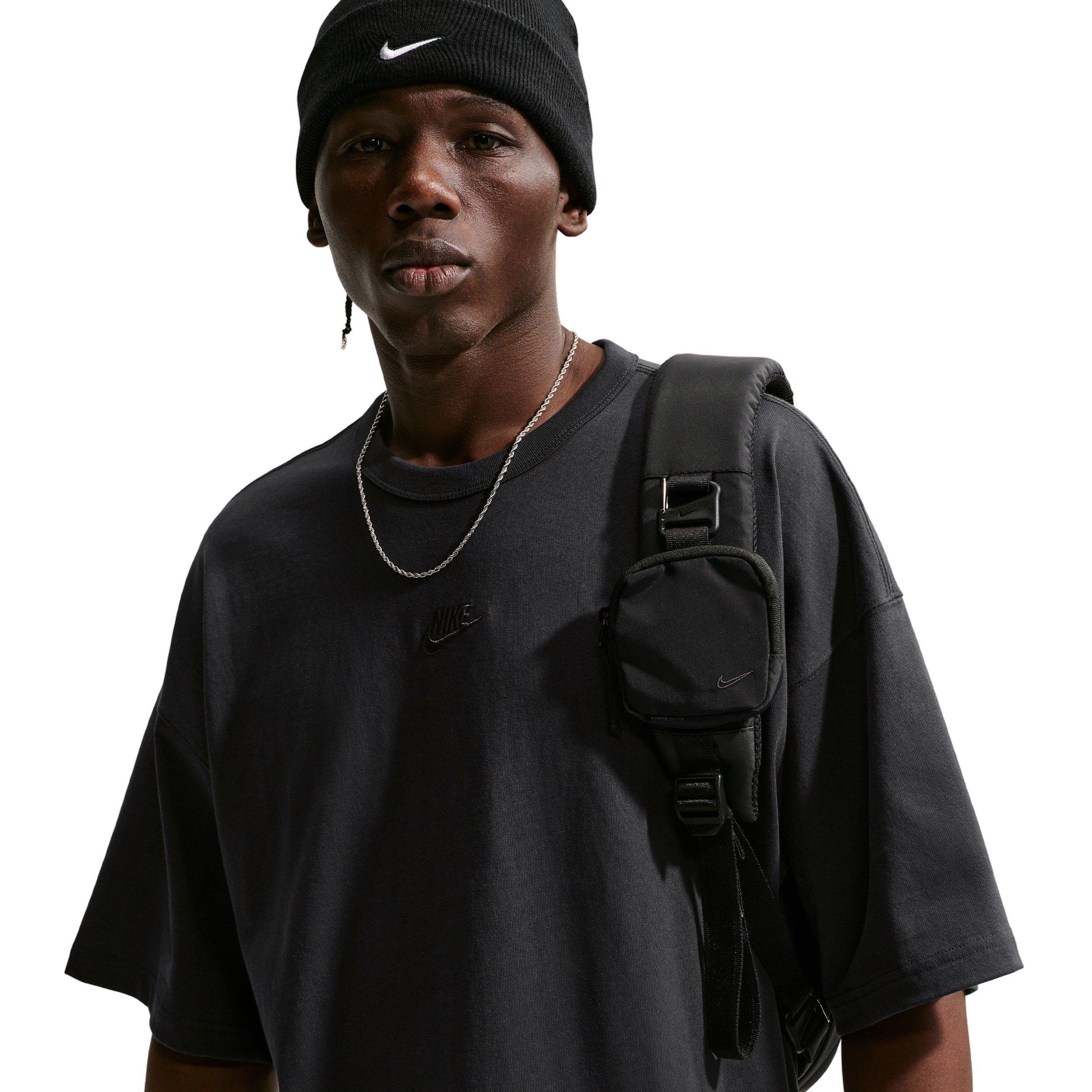 Nike Men's Sportswear Premium Essentials Sust Oversized T-Shirt - BLACK Thumbnail View 3