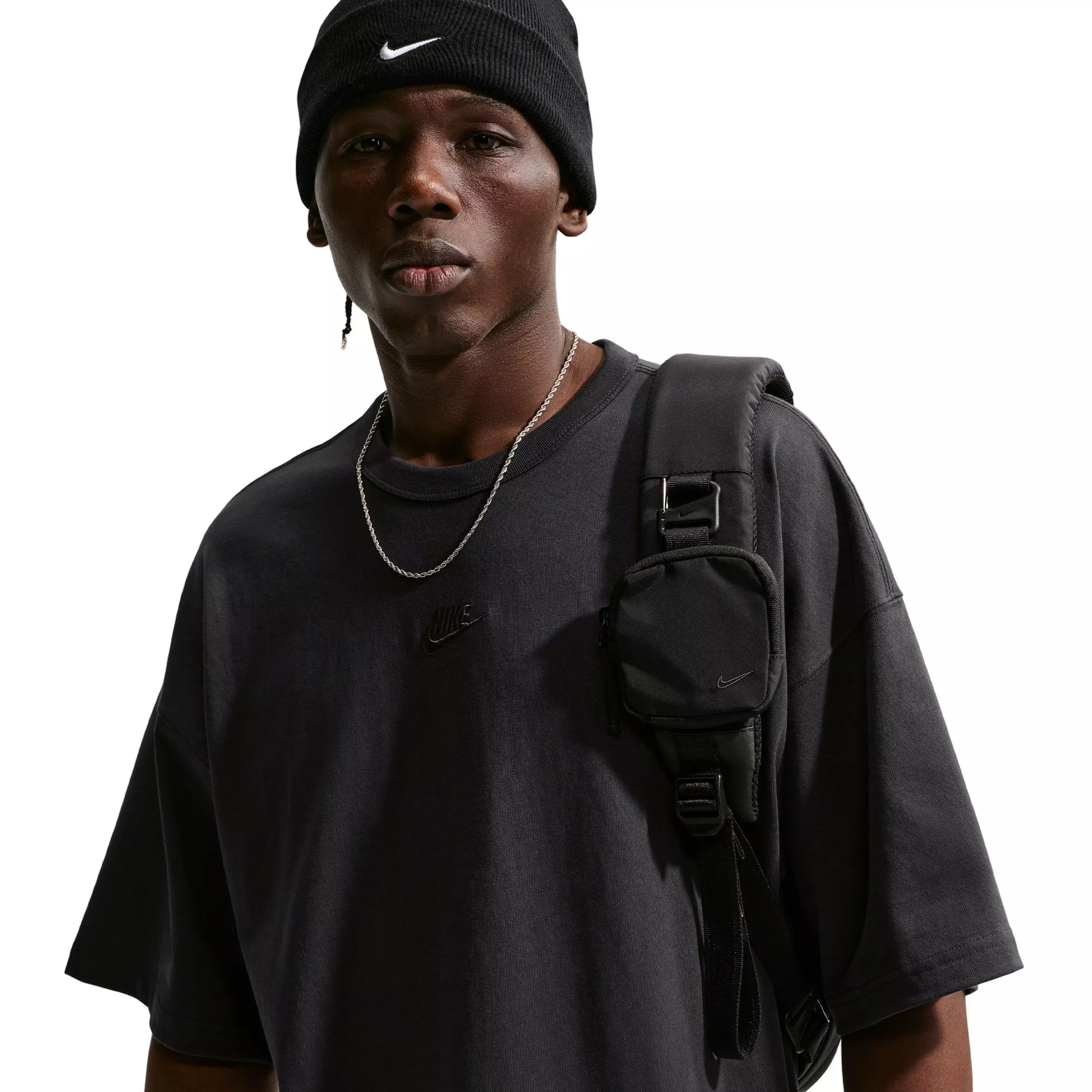 Nike Men's Sportswear Premium Essentials Sust Oversized T-Shirt - BLACK