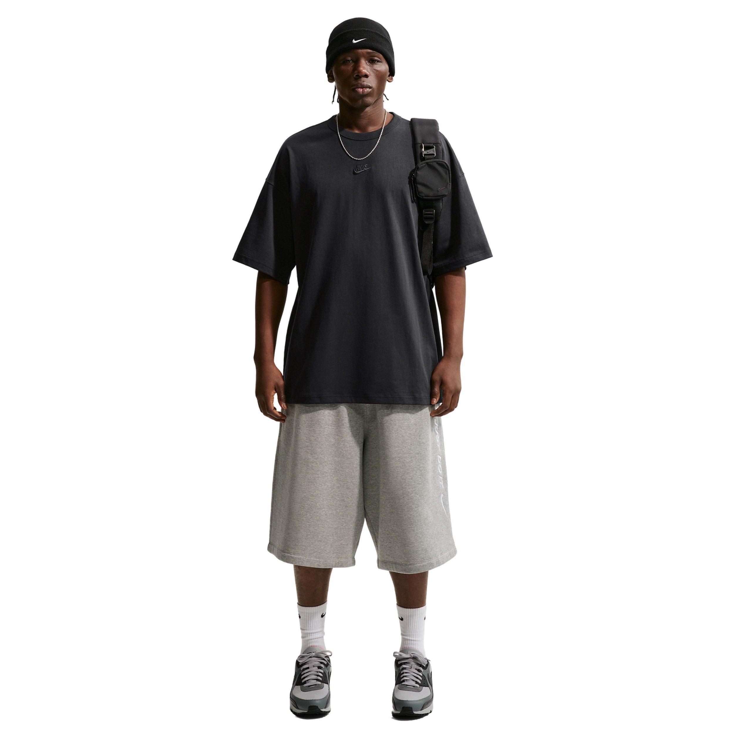 Nike Men's Sportswear Premium Essentials Sust Oversized T-Shirt - BLACK Thumbnail View 4