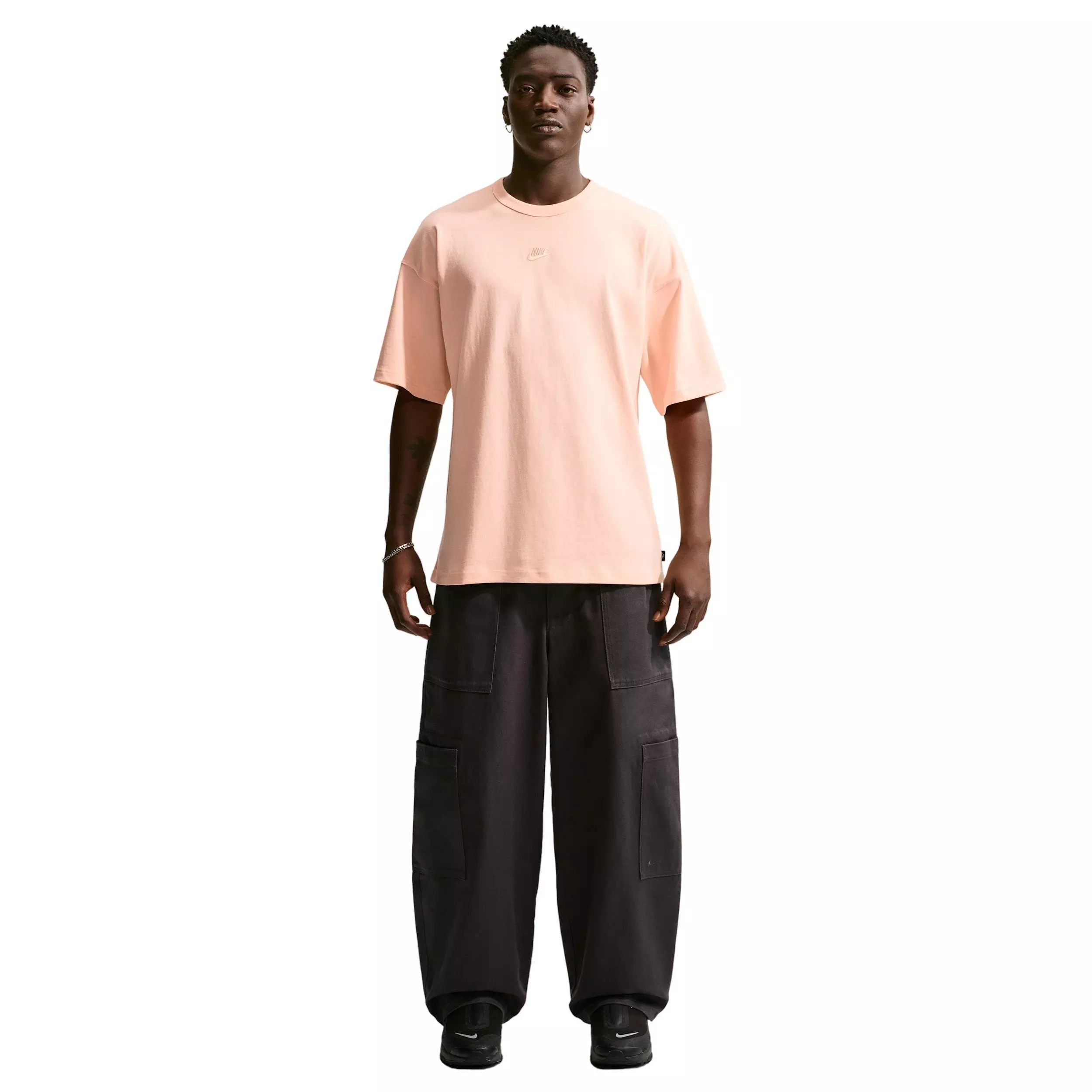 Nike Men's Sportswear Premium Essentials Sust Oversized T-Shirt - ICE PEACH