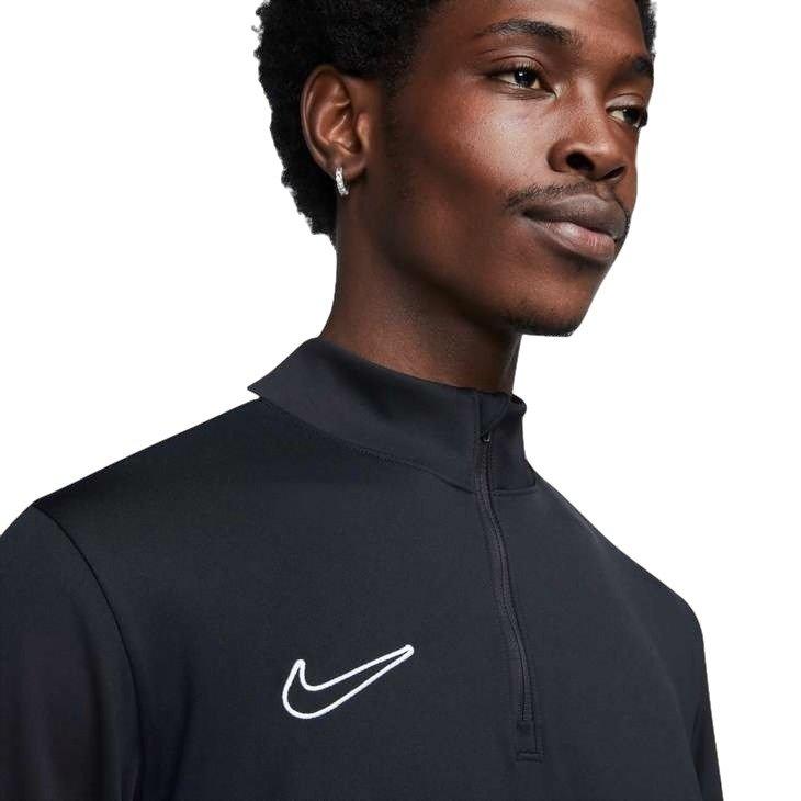 Nike Men's Dri-FIT Aacademy Drill Soccer Top - Black - BLACK Thumbnail View 3