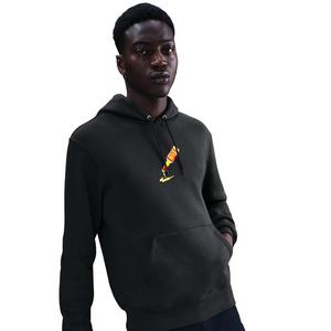 Nike Men's Sportswear Club Sole Food Pullover Fleece Hoodie -Black