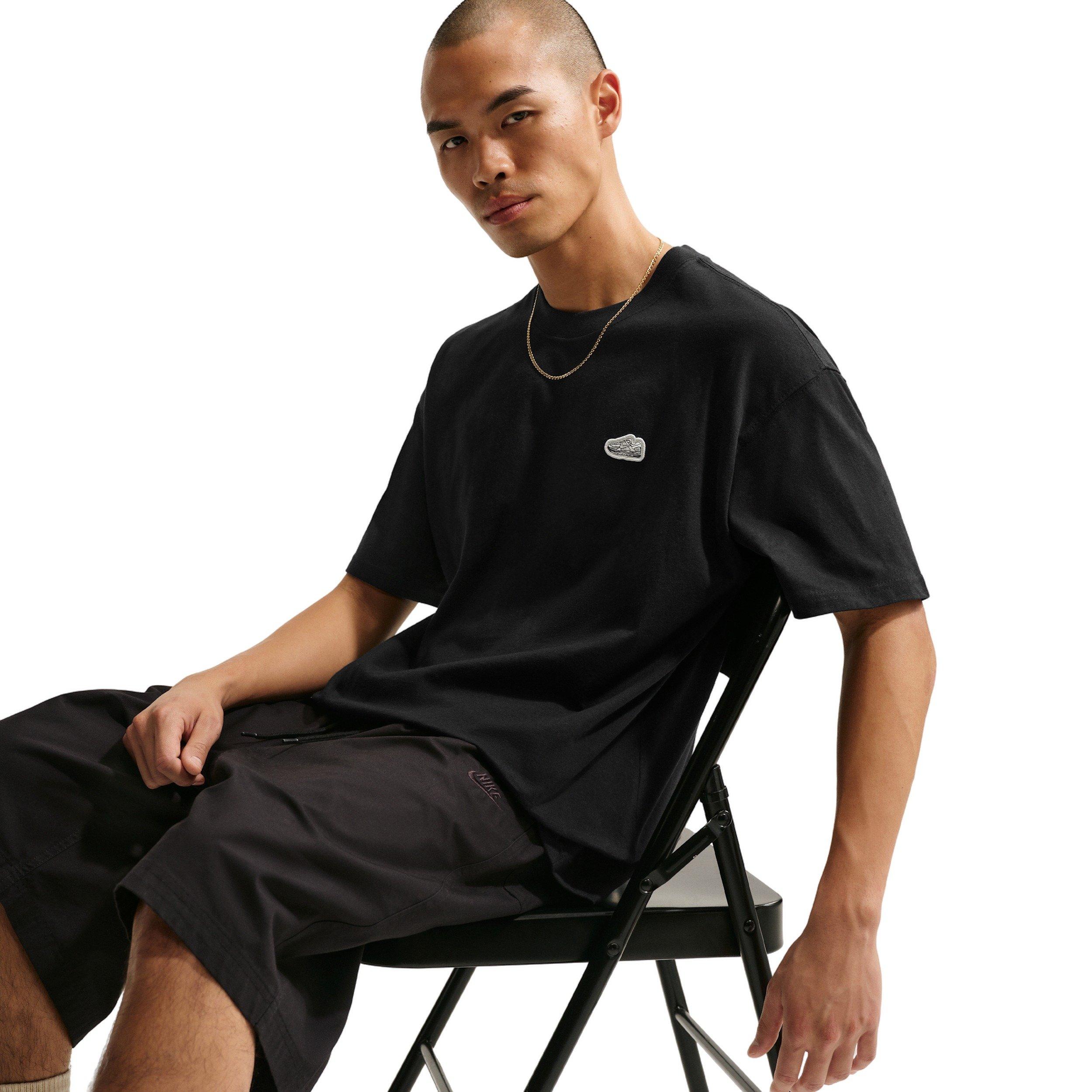 Nike Men's Sportswear Vomero Patch T-Shirt - BLACK Thumbnail View 3