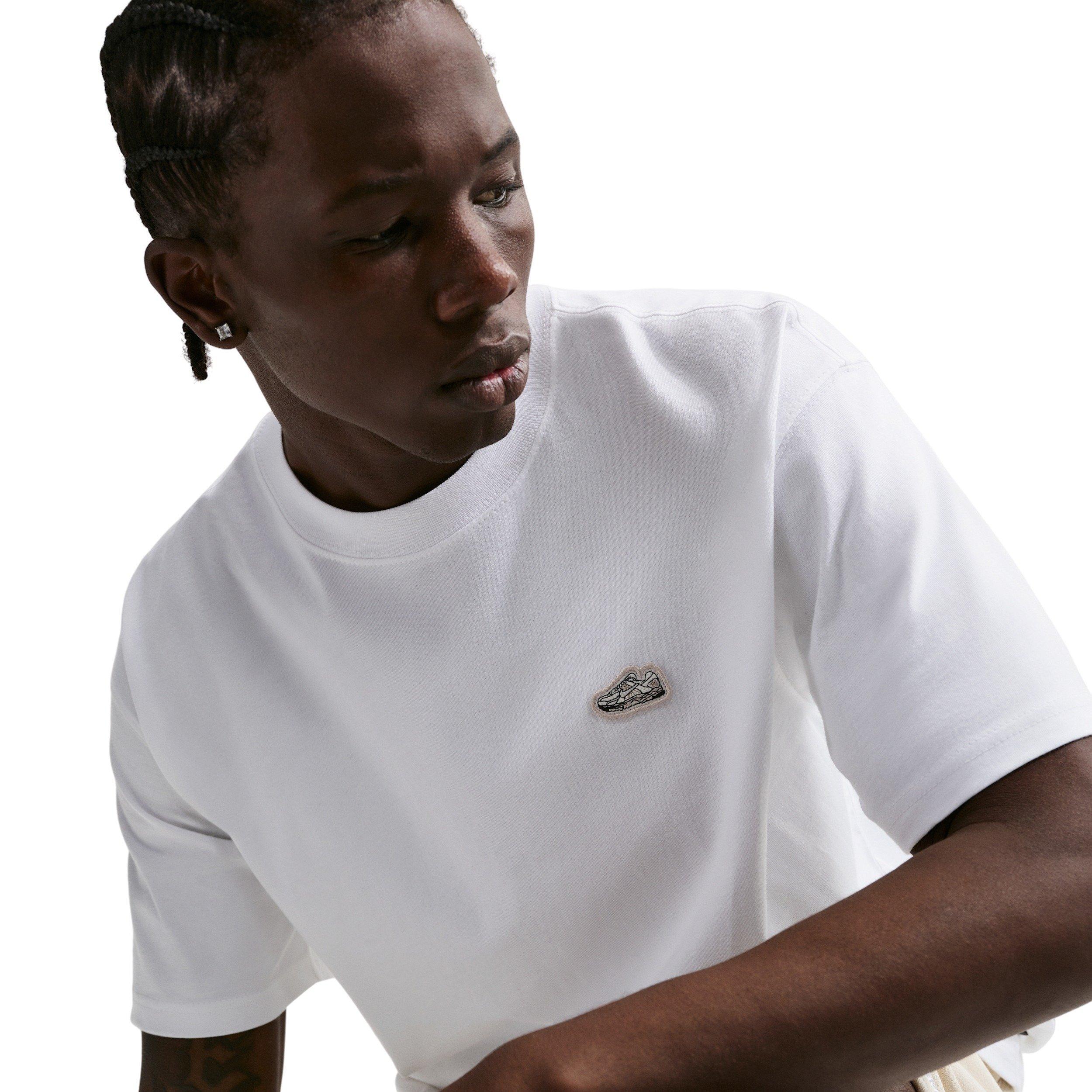 Nike Men's Sportswear Vomero Patch T-Shirt - WHITE Thumbnail View 3