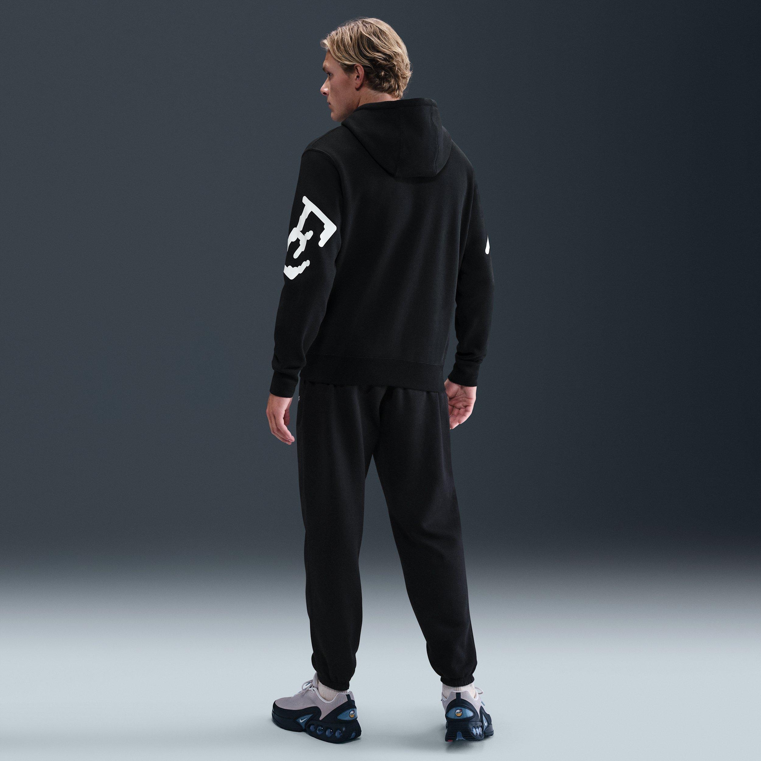 Nike Men's Sportswear Club BB Graphic Neo Varsity Hoodie - Black