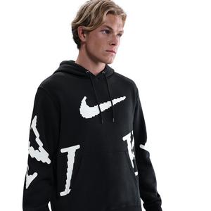 Nike Men's Sportswear Club BB Graphic Neo Varsity Hoodie -Black