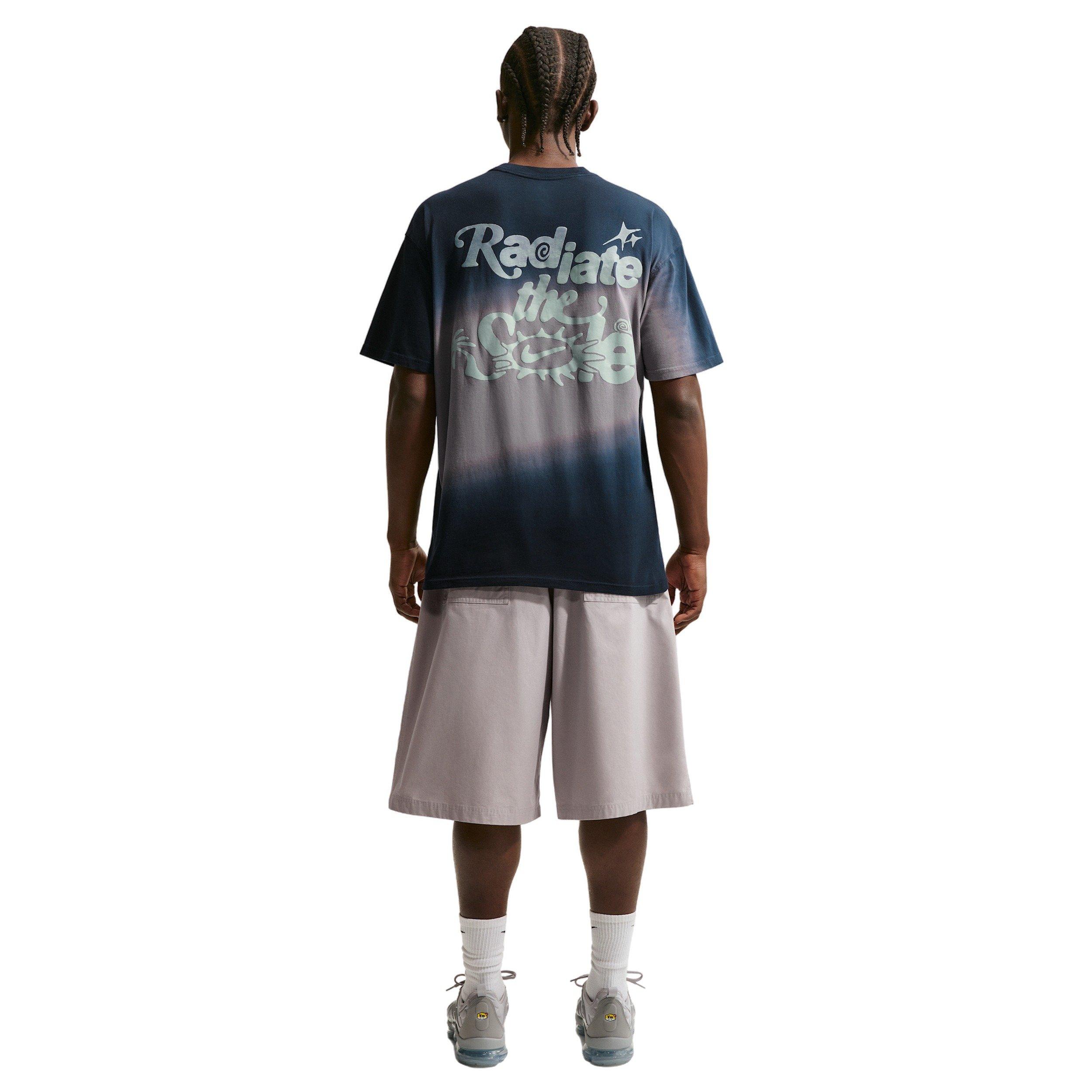 Nike Men's Sportswear Dunk Dip Dye T-Shirt - BLACK Thumbnail View 5