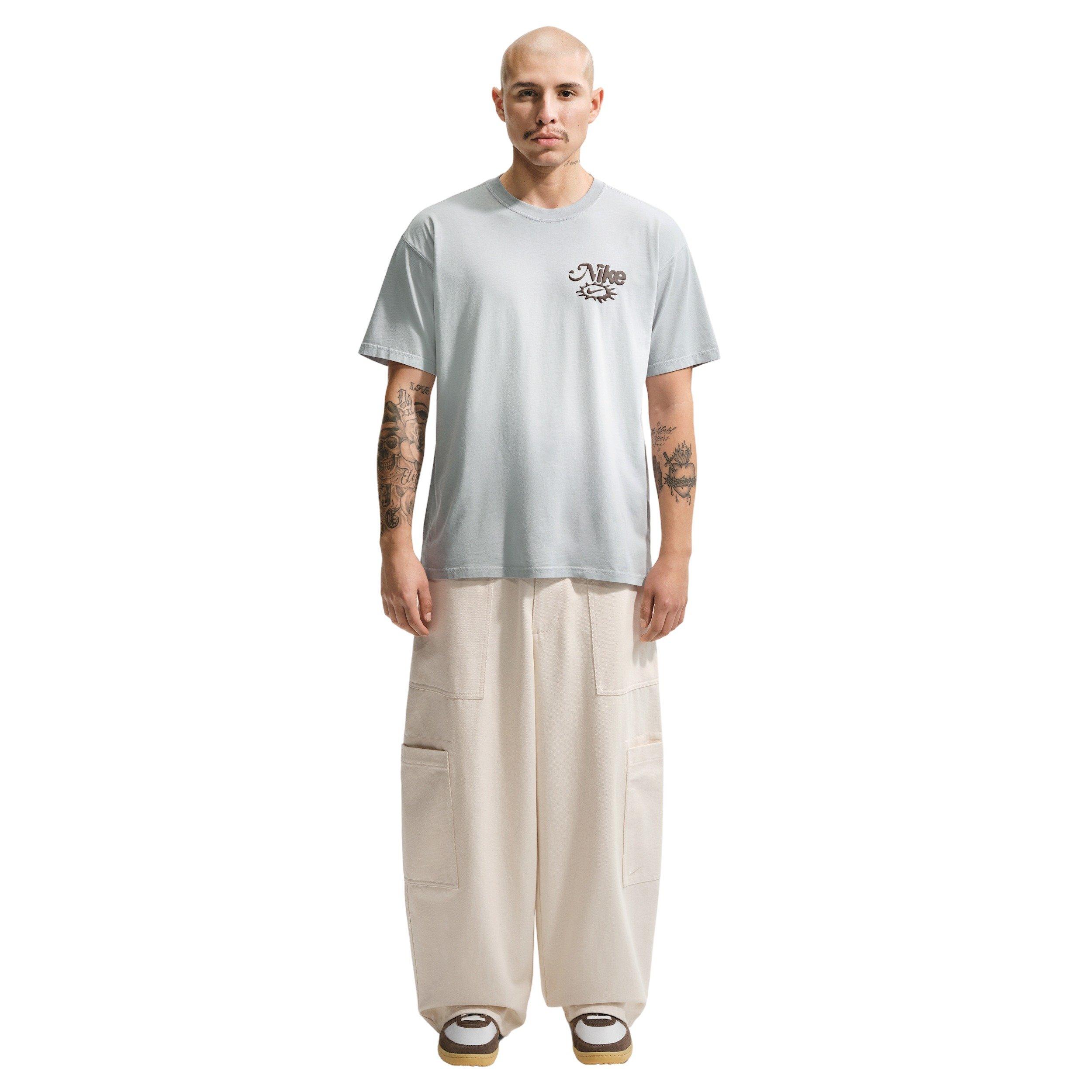 Nike Men's Sportswear Dunk Dip Dye T-Shirt - GREY Thumbnail View 4