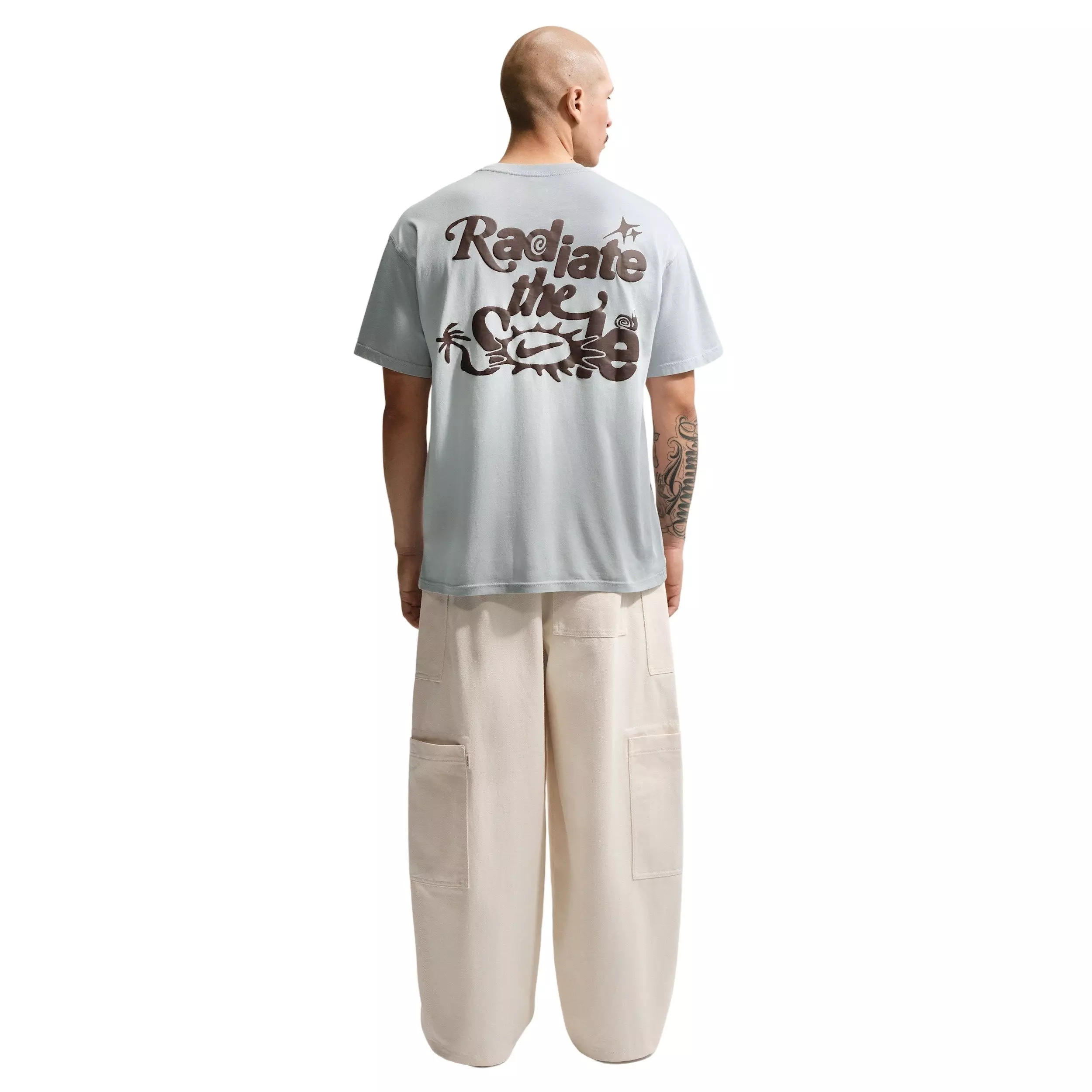 Nike Men's Sportswear Dunk Dip Dye T-Shirt - GREY