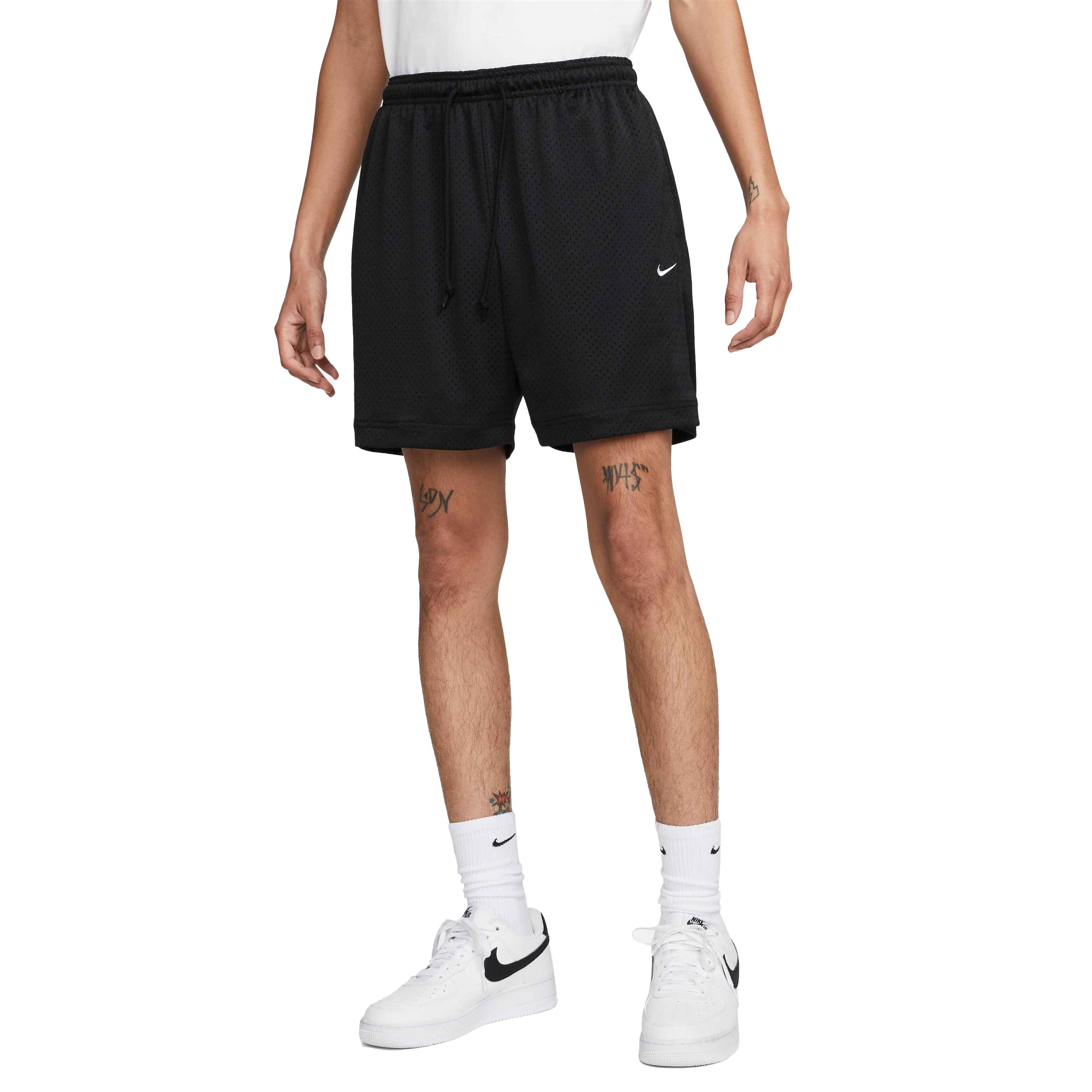 Nike Men's Authentic Basketball Mesh Shorts - BLACK Thumbnail View 3