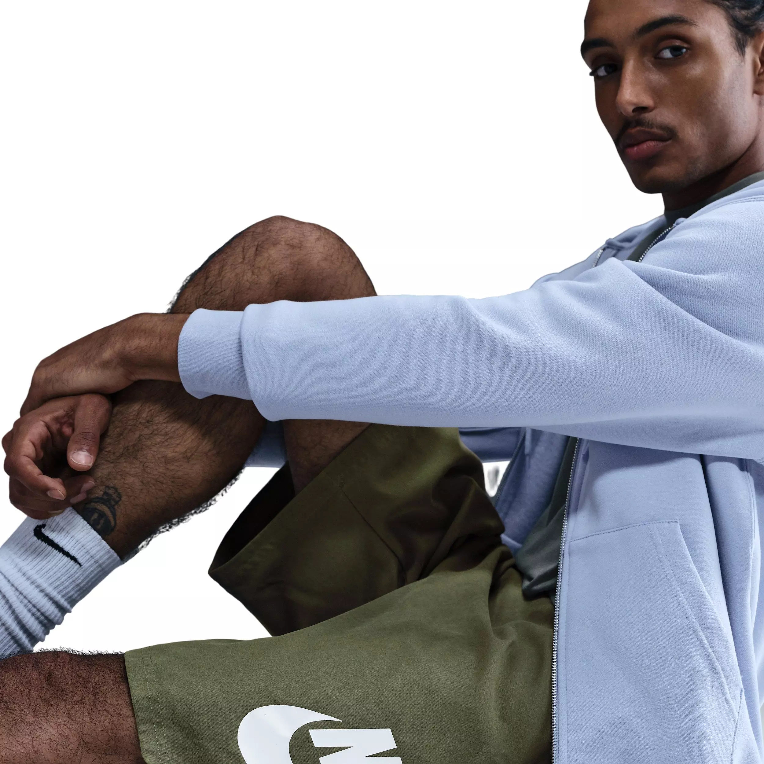 Nike Men's Club Woven Shorts - OLIVE