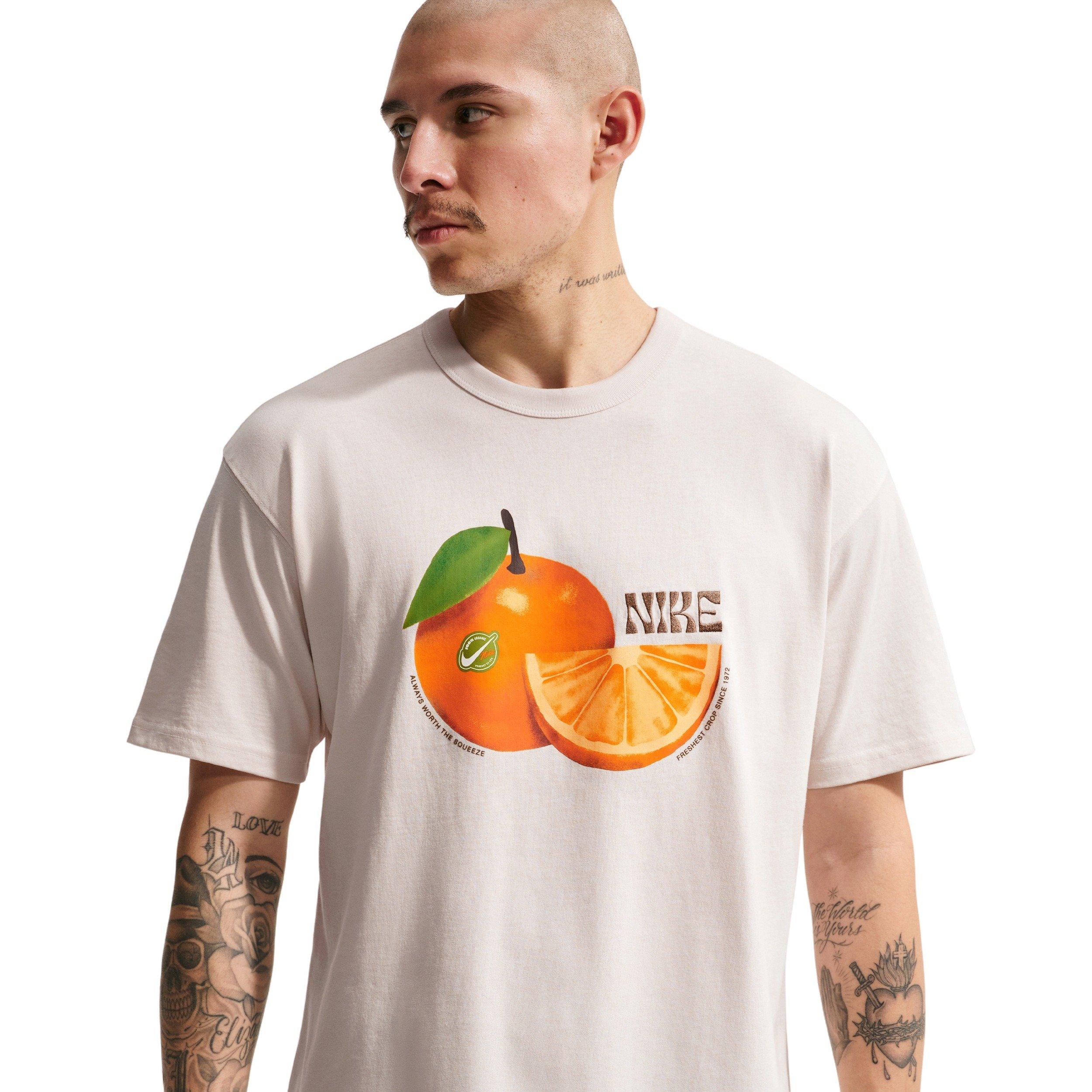 Nike Men's Sportswear LSE Premium Essentials Orange T-Shirt - GREY Thumbnail View 1