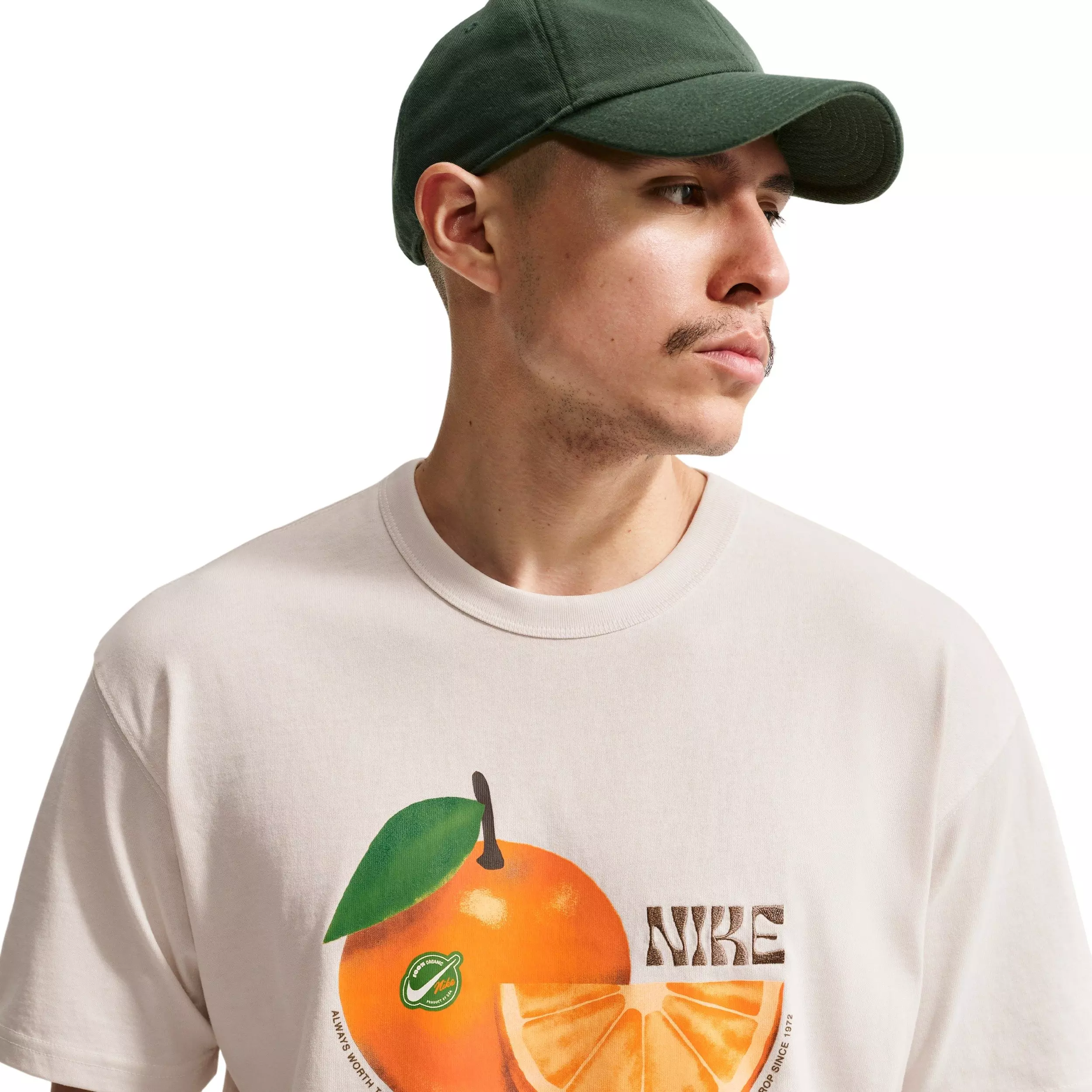 Nike Men's Sportswear LSE Premium Essentials Orange T-Shirt - GREY