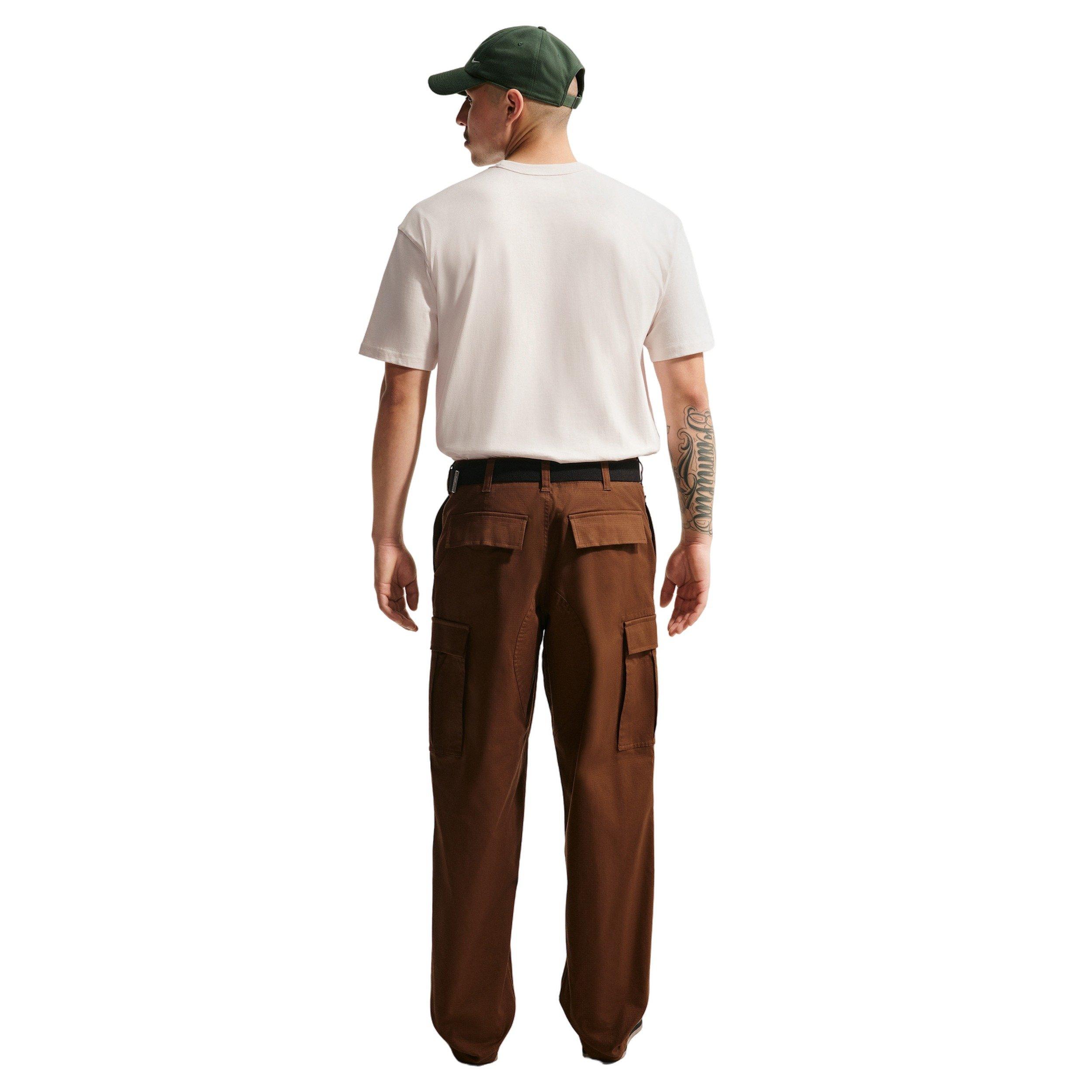 Nike Men's Sportswear LSE Premium Essentials Orange T-Shirt - GREY Thumbnail View 5