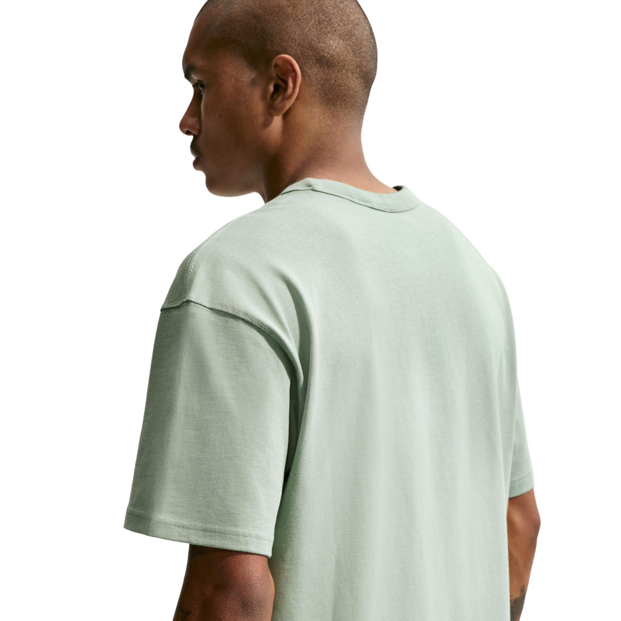 Nike Men's Sportswear LSE Premium Essentials Orange T-Shirt - GREEN Thumbnail View 2