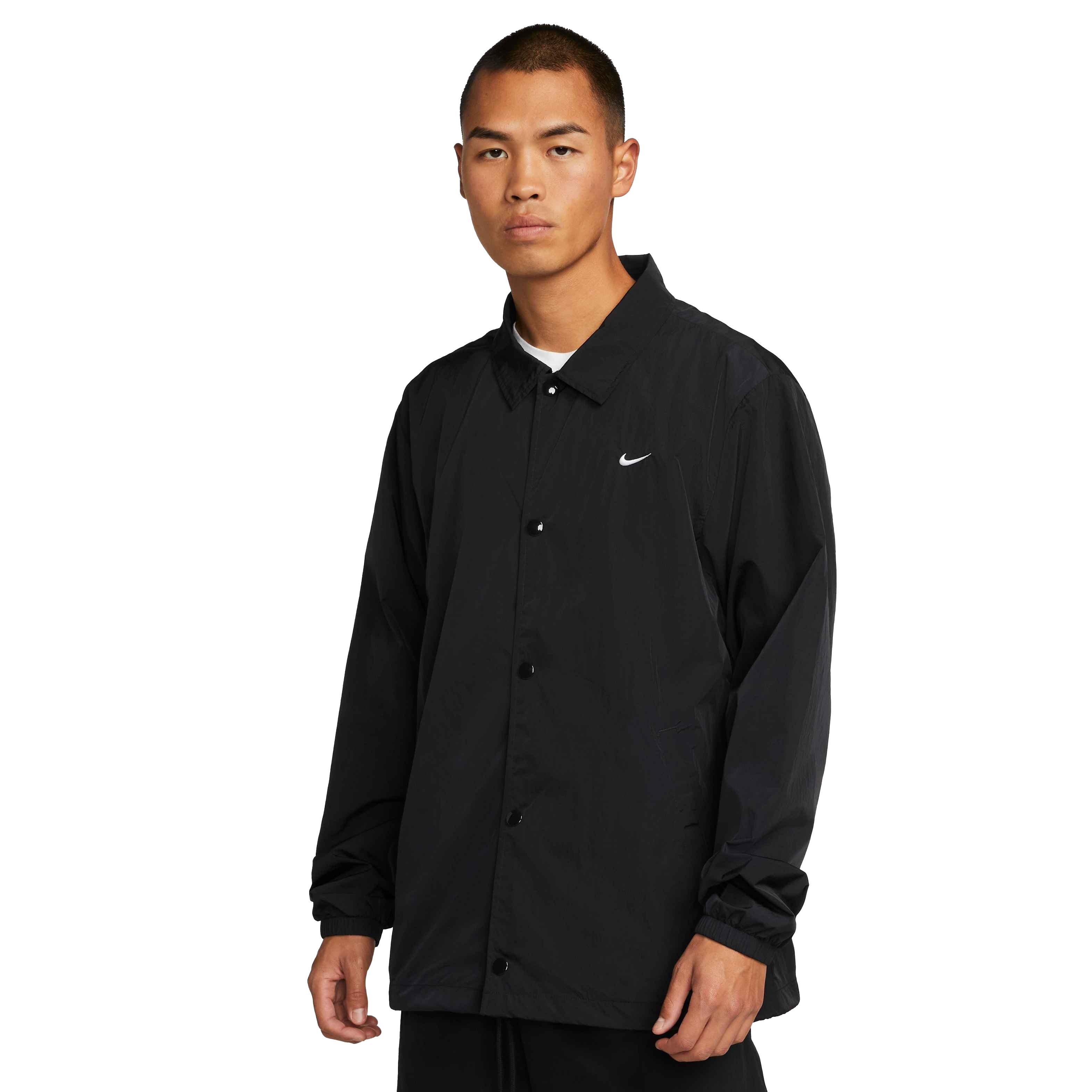 Nike Men's Authentic Collection Coach's Jacket - BLACK Thumbnail View 1